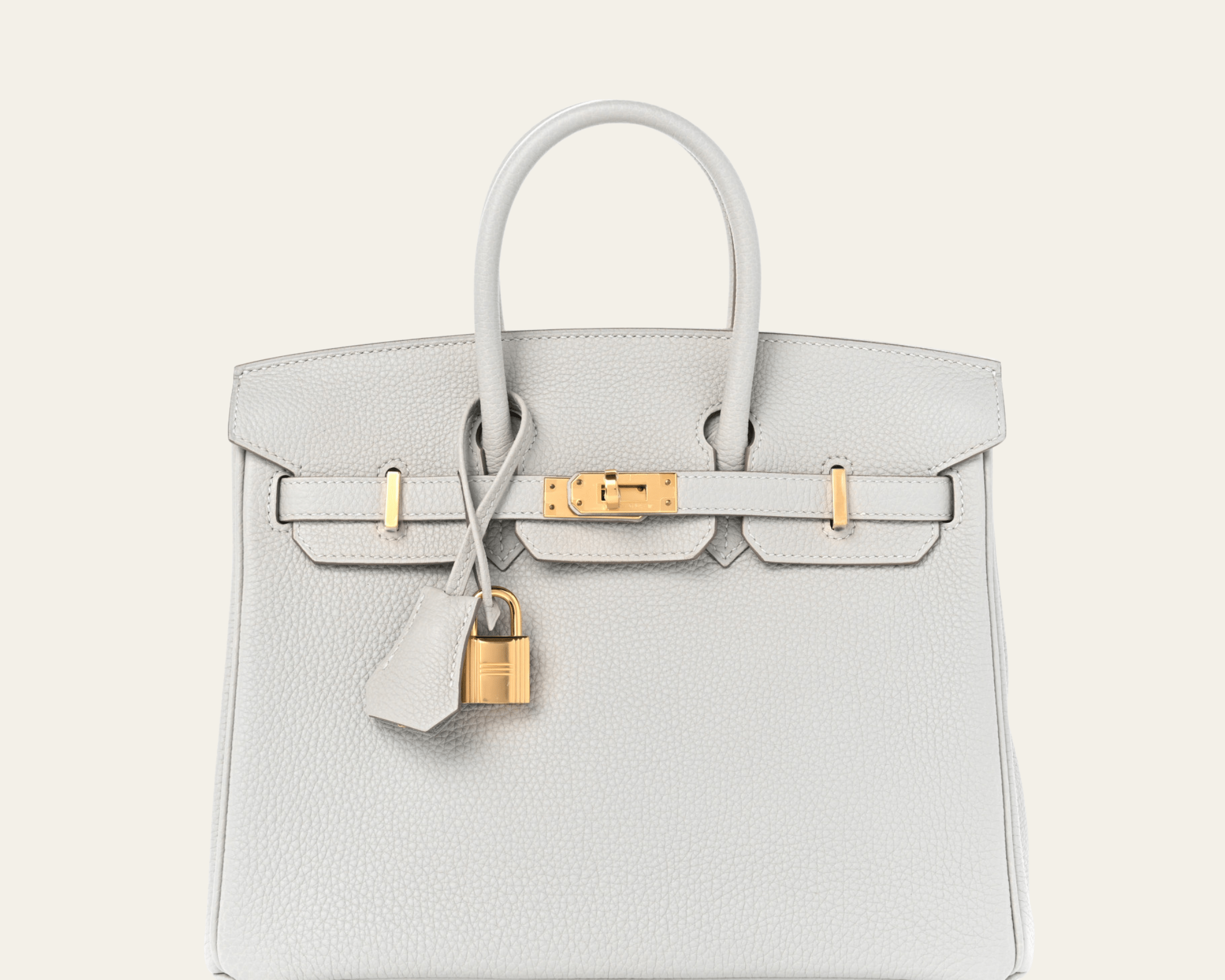 Hermès Birkin 25 Togo Gris Perle Gold Hardware