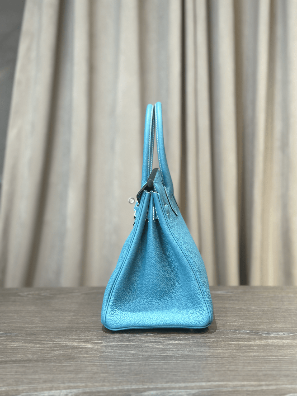 Hermès Bleu Jean Birkin 30 Togo Palladium Hardware