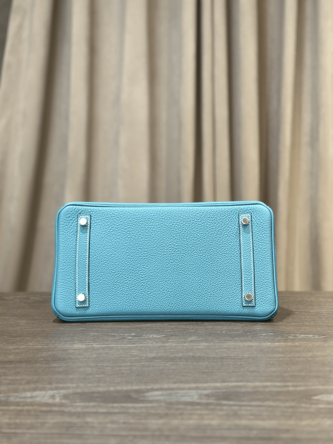 Hermès Bleu Jean Birkin 30 Togo Palladium Hardware