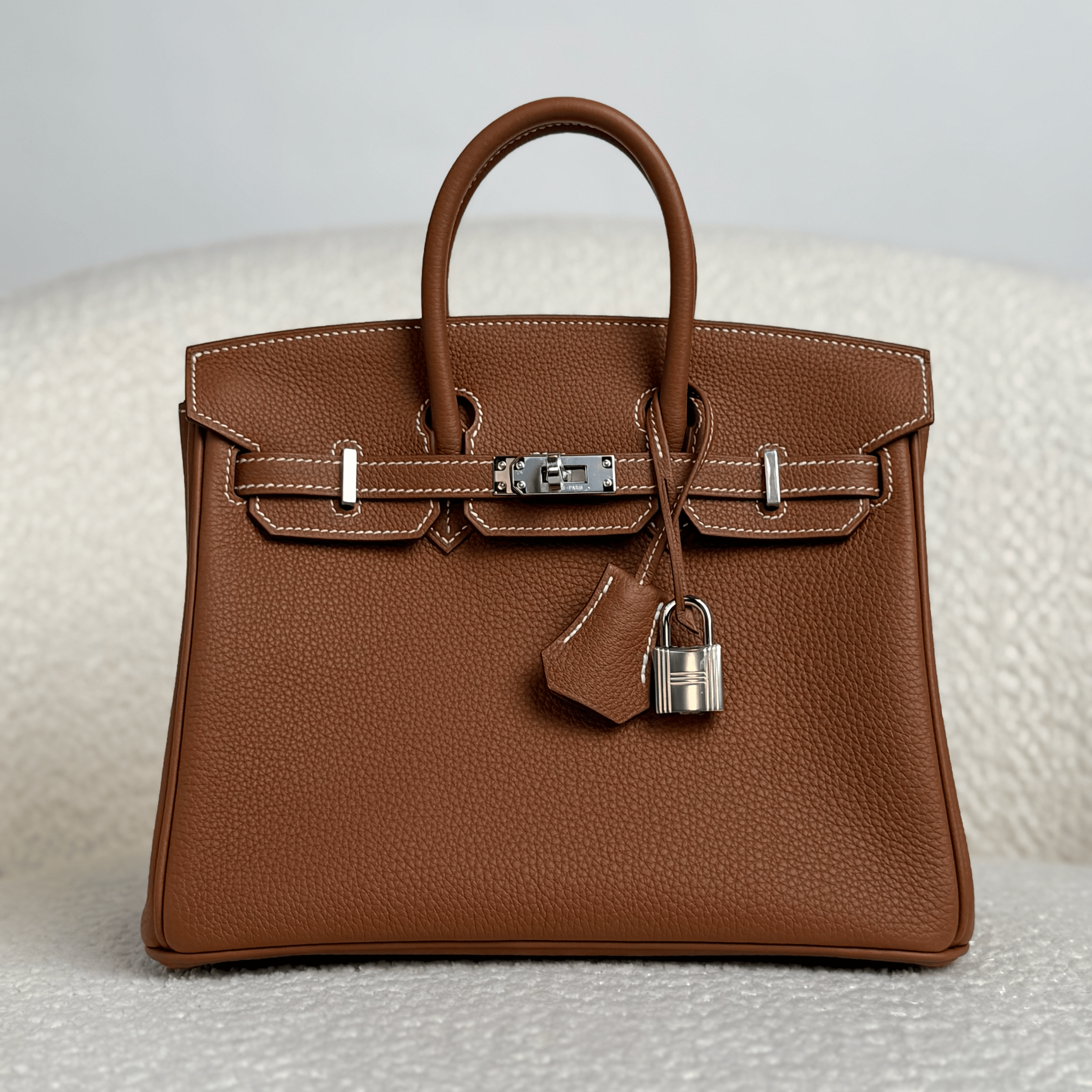 Hermès Gold Birkin 25 Togo Palladium Hardware