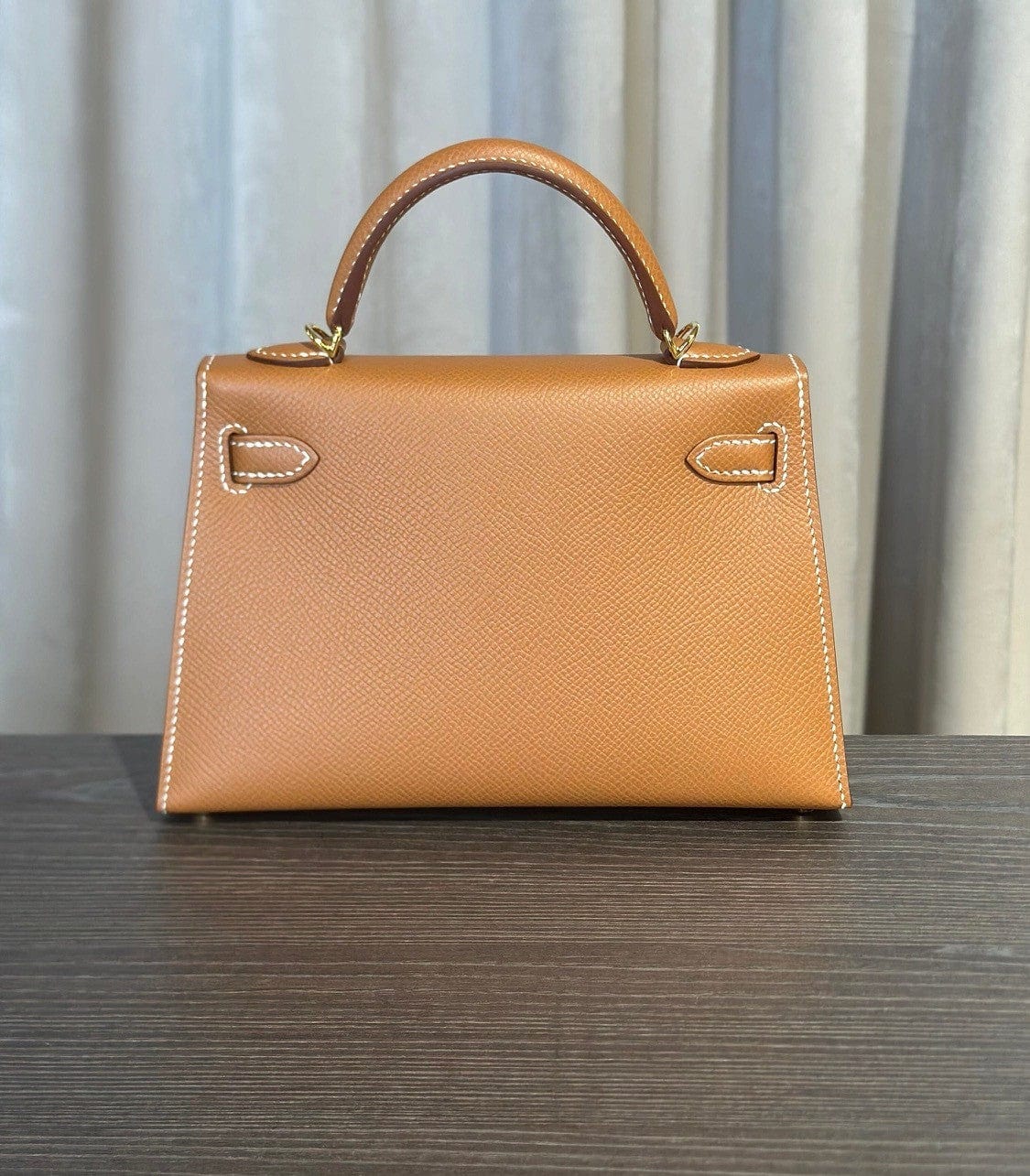 Hermès Gold Mini Kelly Sellier 20 Epsom Gold Hardware