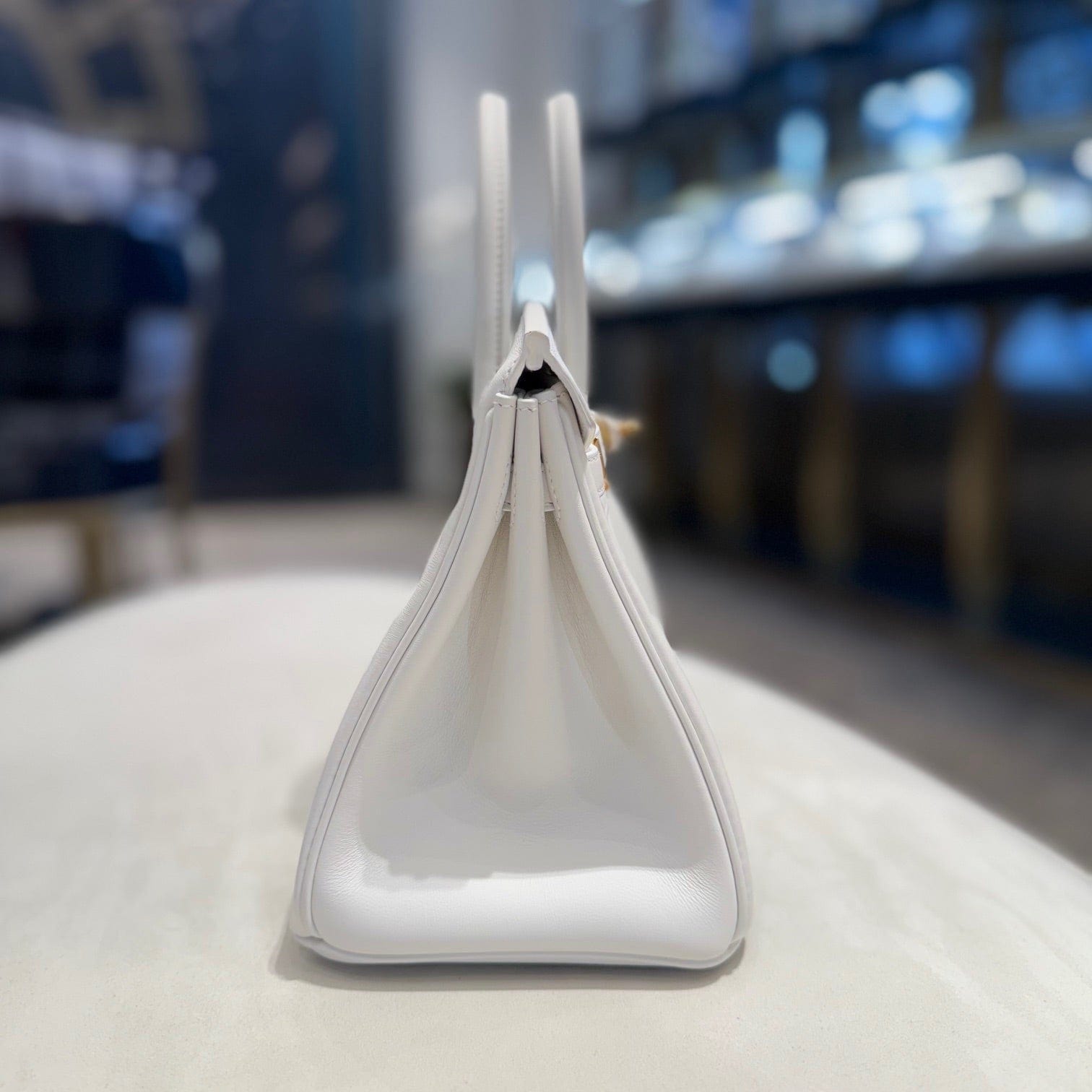 Hermès New White Birkin 25 Swift Gold Hardware