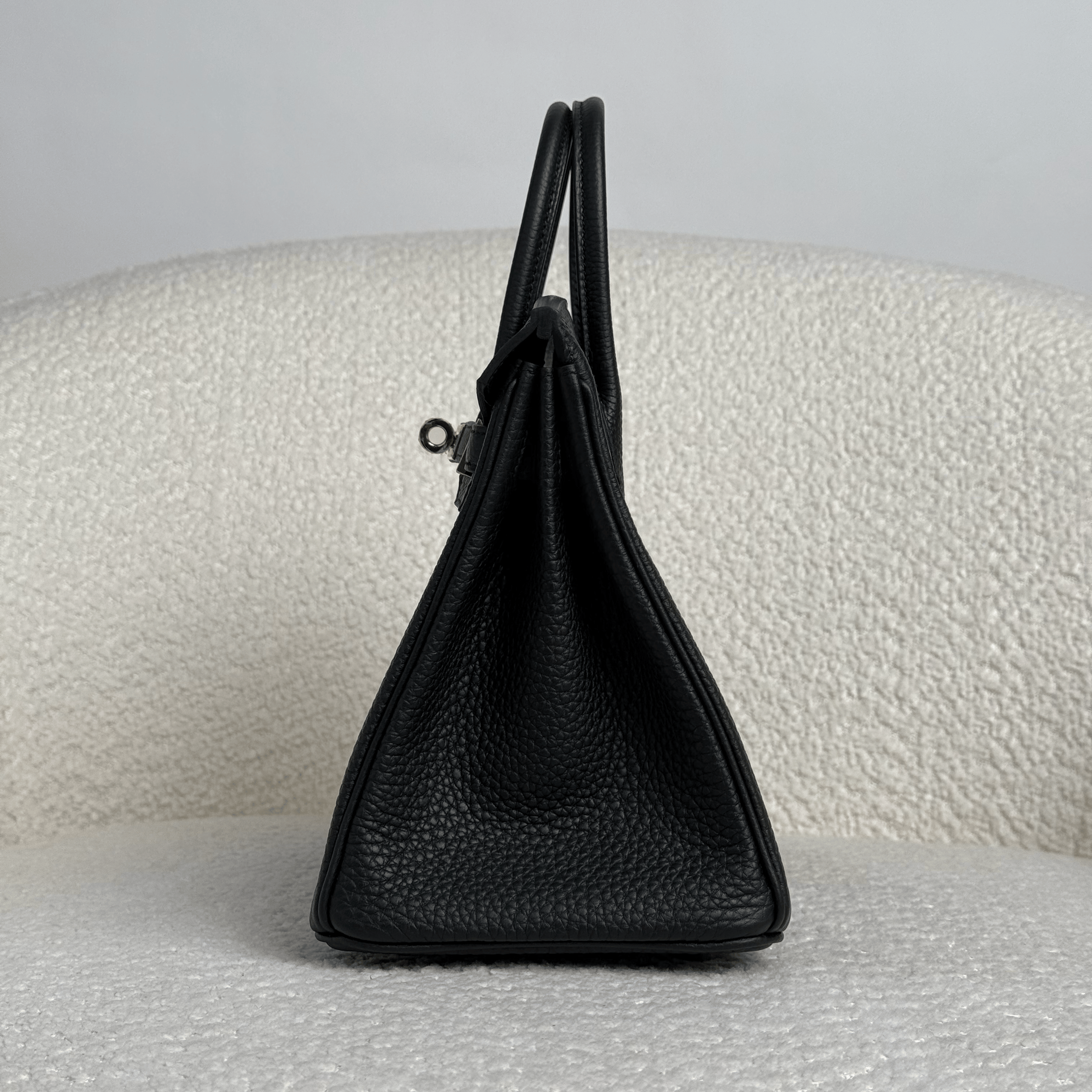 Hermès Noir Birkin 25 Togo Gold Hardware