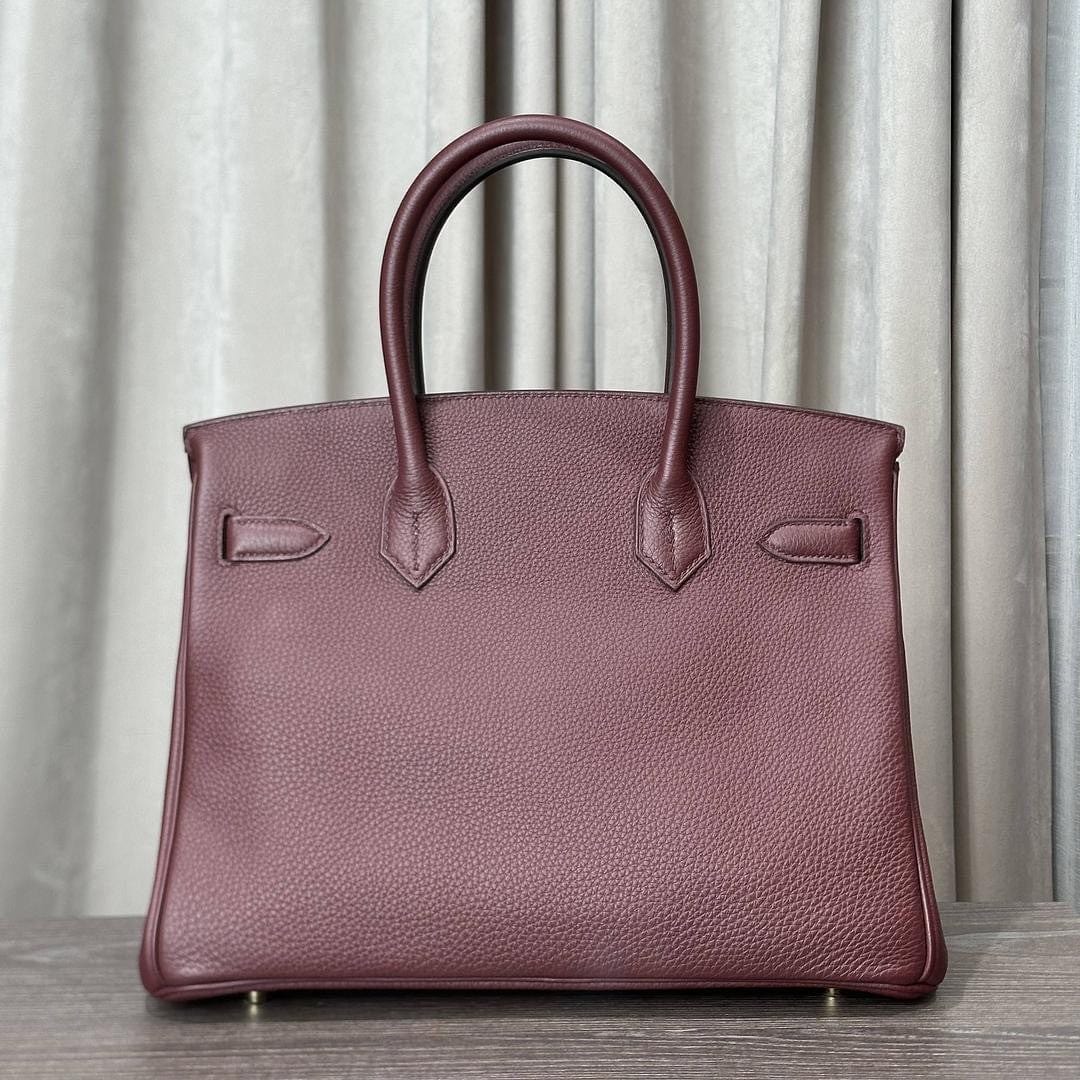 Hermès Rouge H Birkin 30 Togo Gold Hardware
