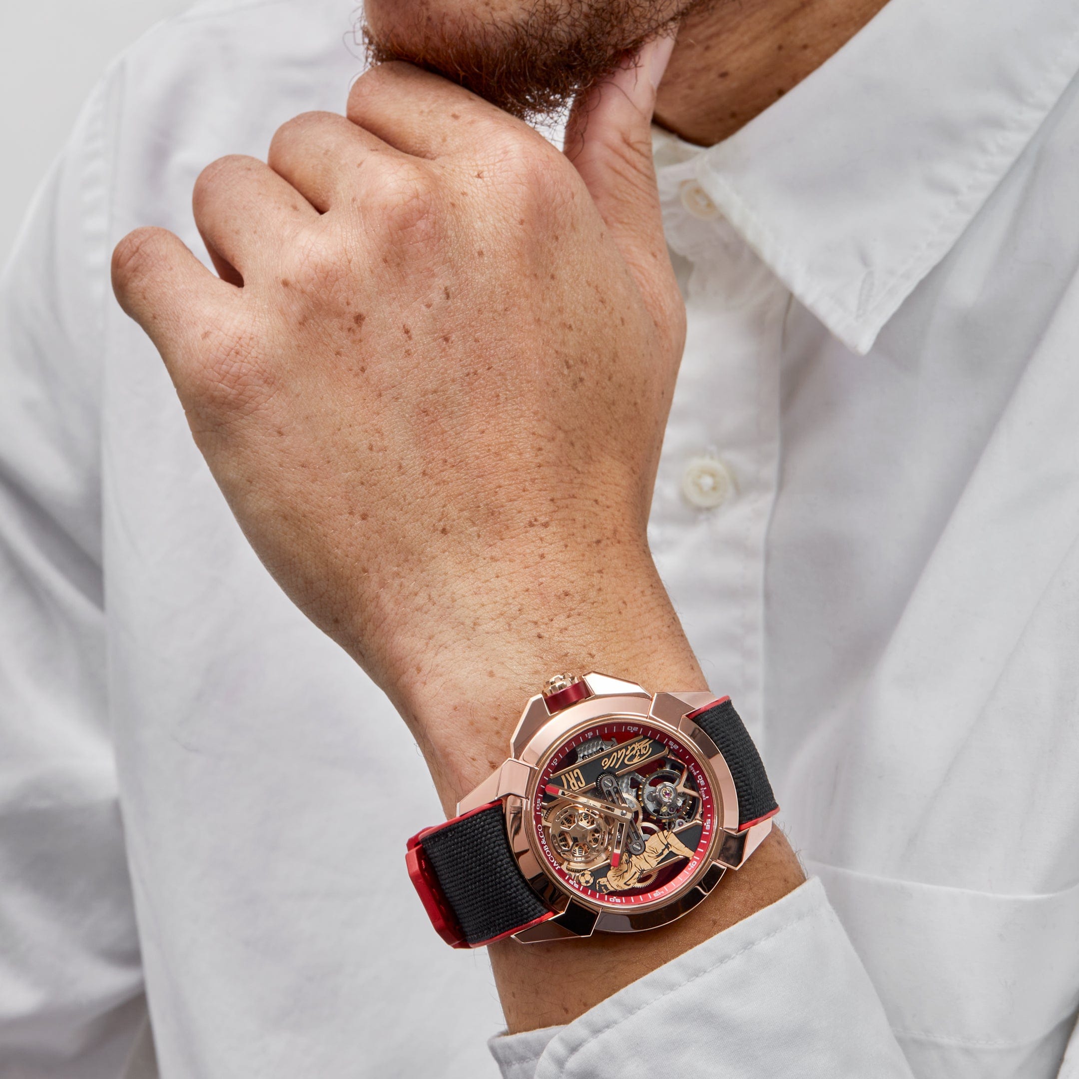 Jacob&Co. V2 CR7 Epic X Collection EX120.43.AE.AA.A Flight of CR7 Rose Gold Limited edition (2024)