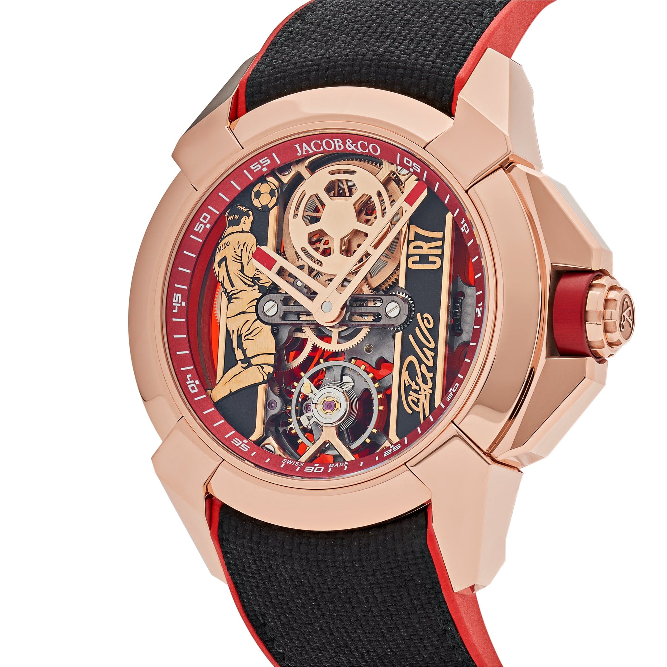 Jacob&Co. V2 CR7 Epic X Collection EX120.43.AE.AA.A Flight of CR7 Rose Gold Limited edition (2024)