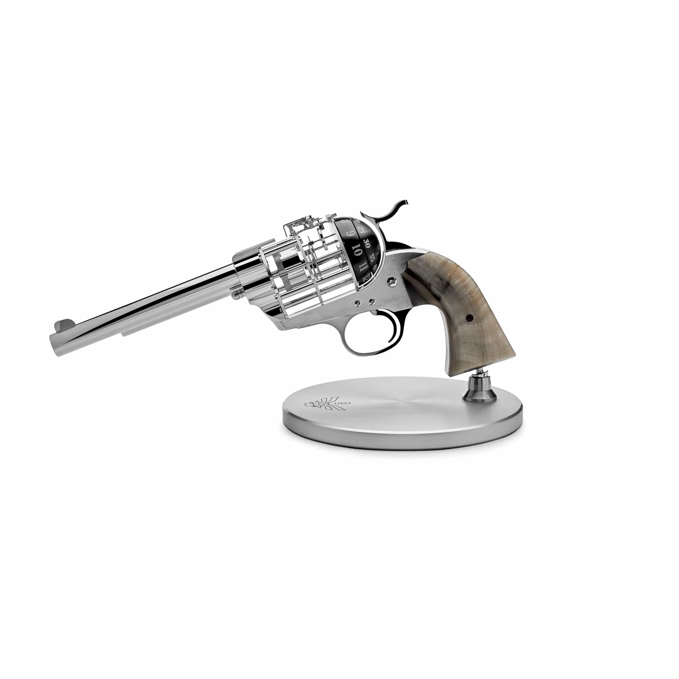 Bags & Accessories L’ÉPÉE 1839 × The Unnamed Society Palladium Pistol Table Clock Limited to 100pcs 74.6003 Wrist Aficionado