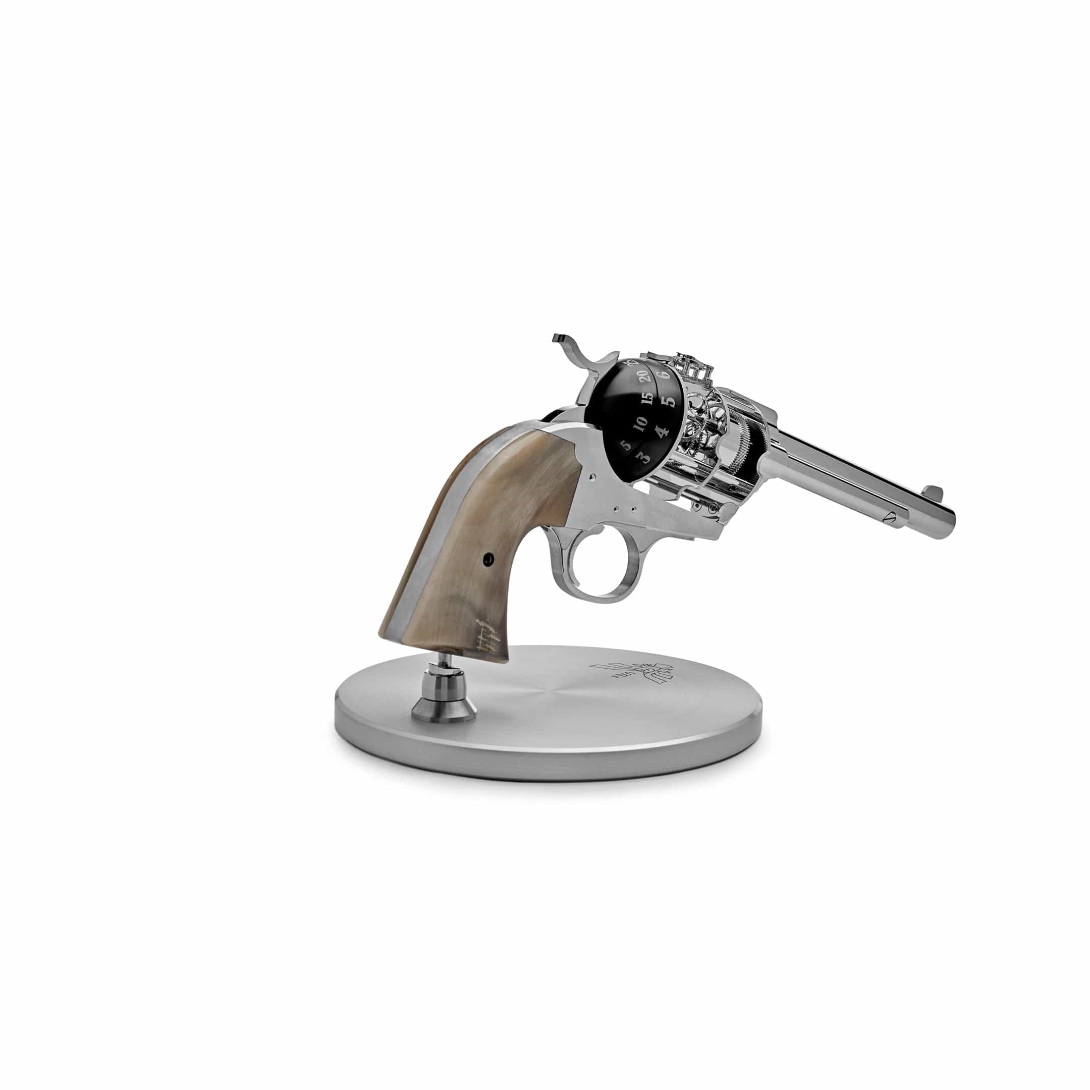 Bags & Accessories L’ÉPÉE 1839 × The Unnamed Society Palladium Pistol Table Clock Limited to 100pcs 74.6003 Wrist Aficionado