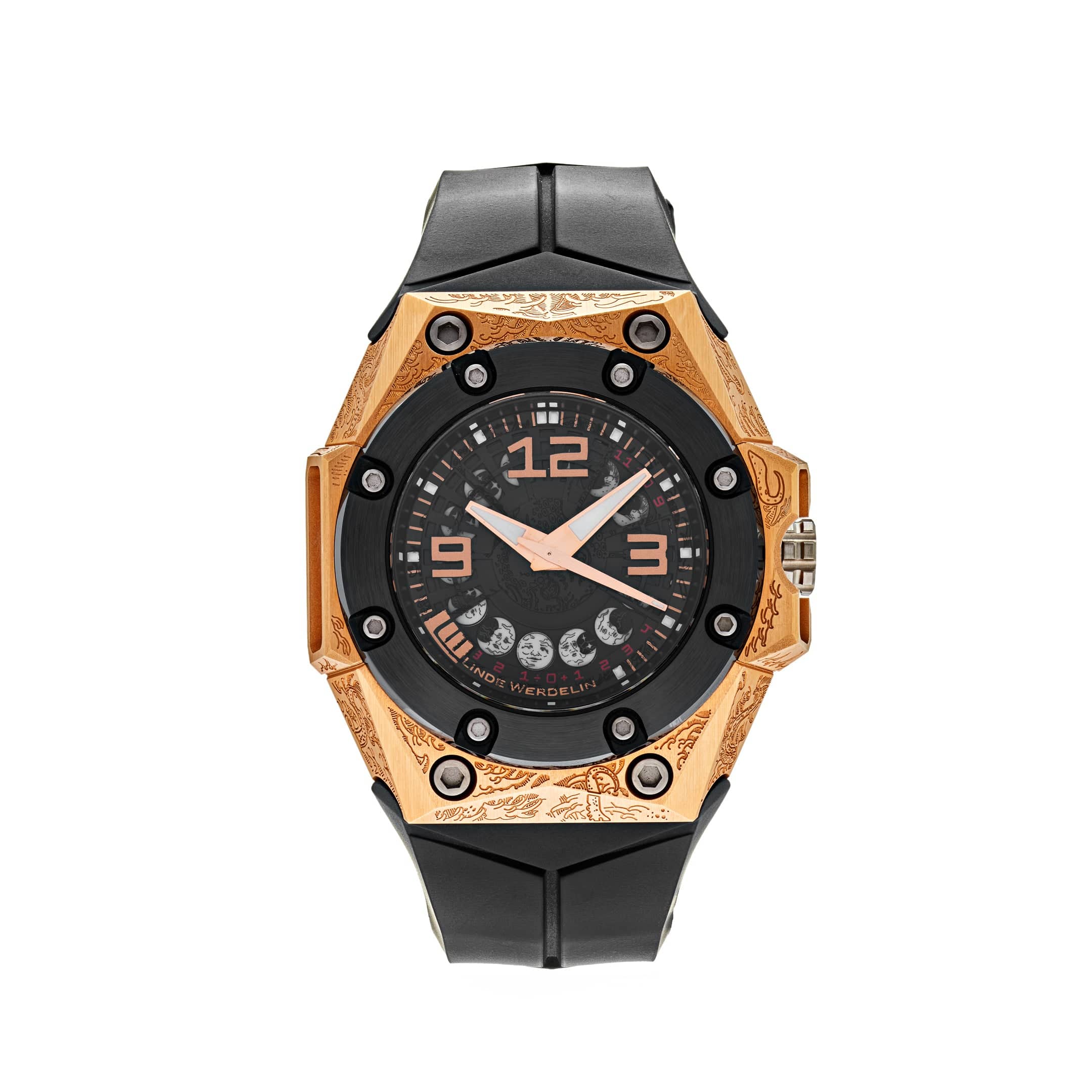 Linde Werdelin Oktopus Moon Tattoo Rose Gold OKT.II.MGTT Wrist Aficionado