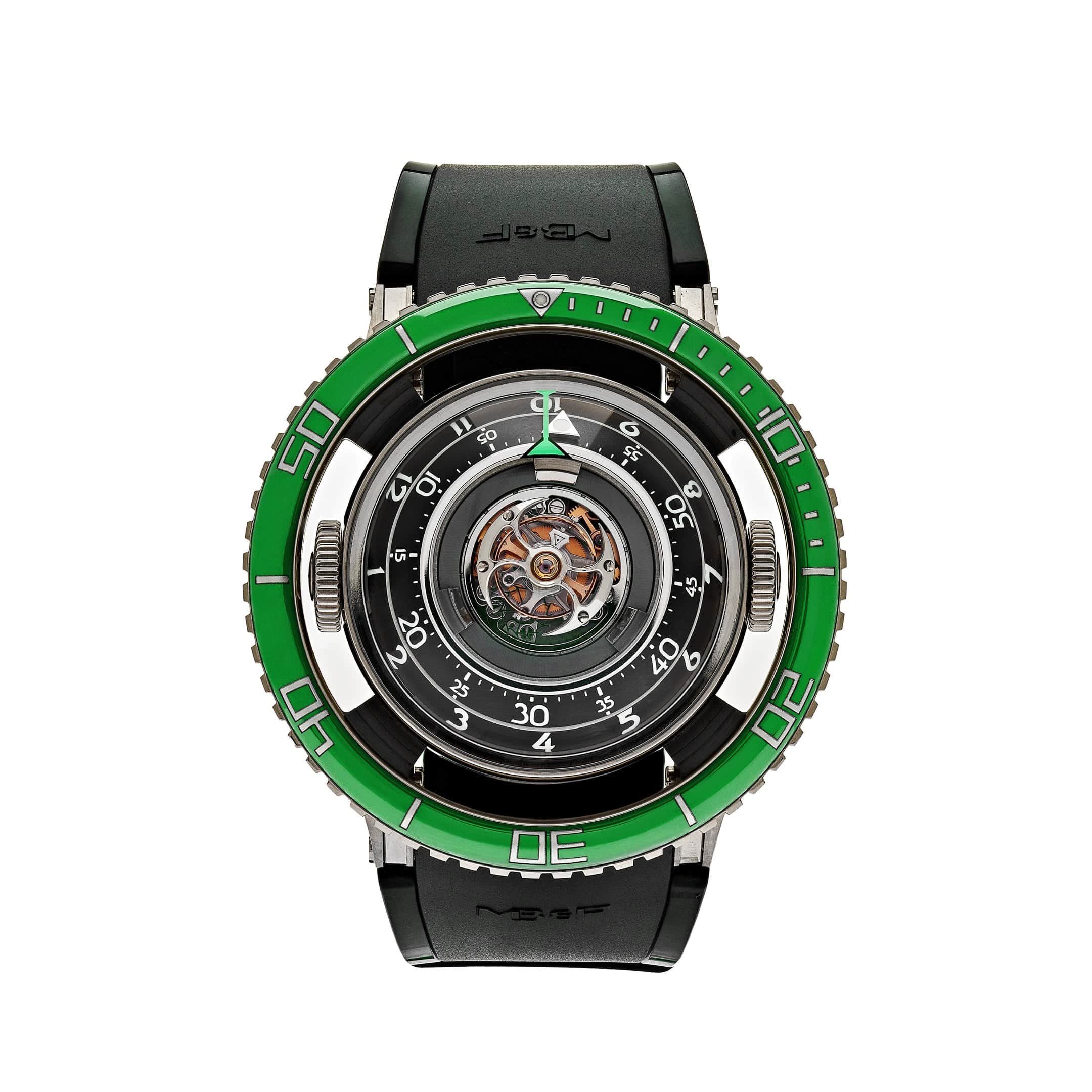 MB&F Horological Machine 70.TGL.B Aquapod Titanium Green Limited to 50pcs Wrist Aficionado
