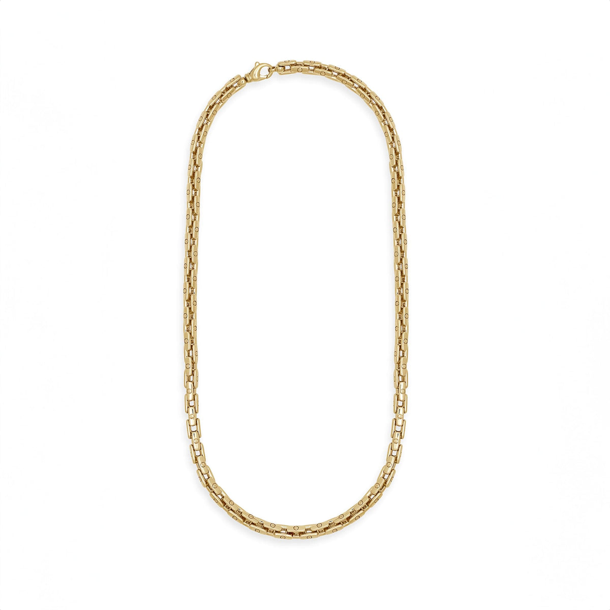 Men's Bold Anchor Chain Necklace in Yellow Gold – Wrist Aficionado