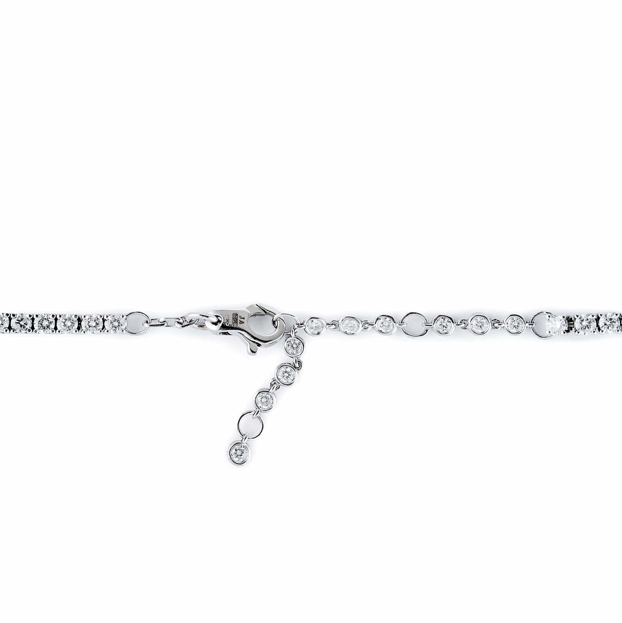 Not Your Average Diamond Tennis Necklace with Sapphire