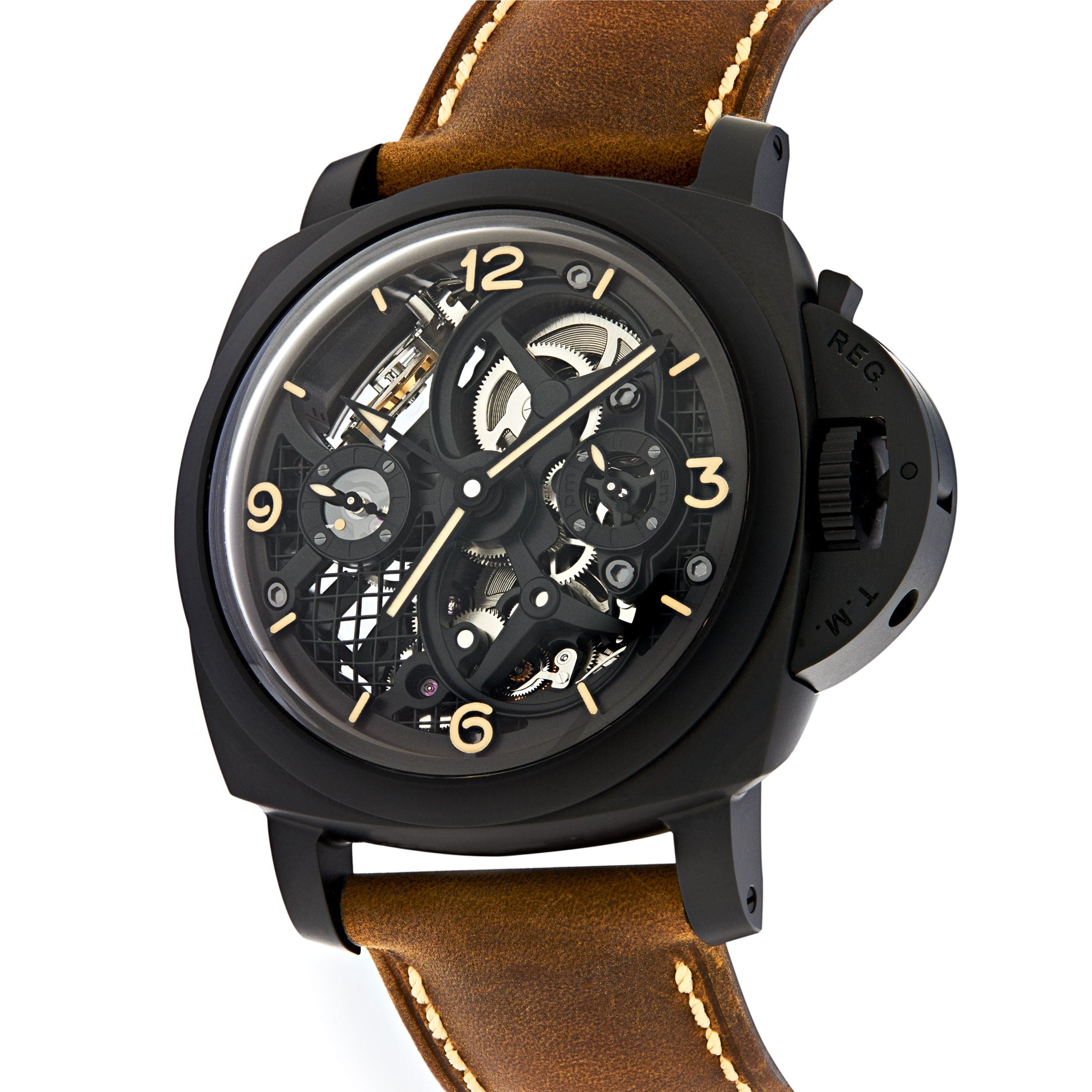 Panerai Lo Scienziato Luminor 1950 Tourbillon GMT Ceramica PAM00528 Wrist Aficionado