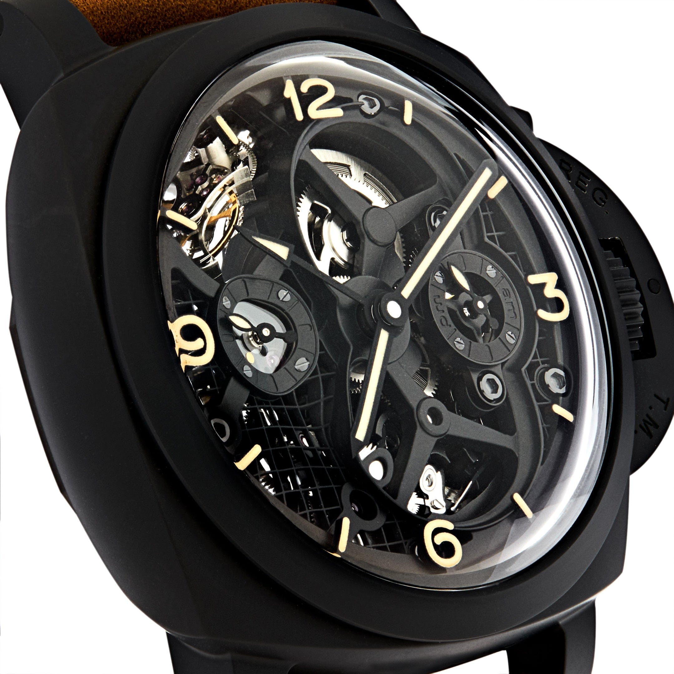 Panerai Lo Scienziato Luminor 1950 Tourbillon GMT Ceramica PAM00528 Wrist Aficionado