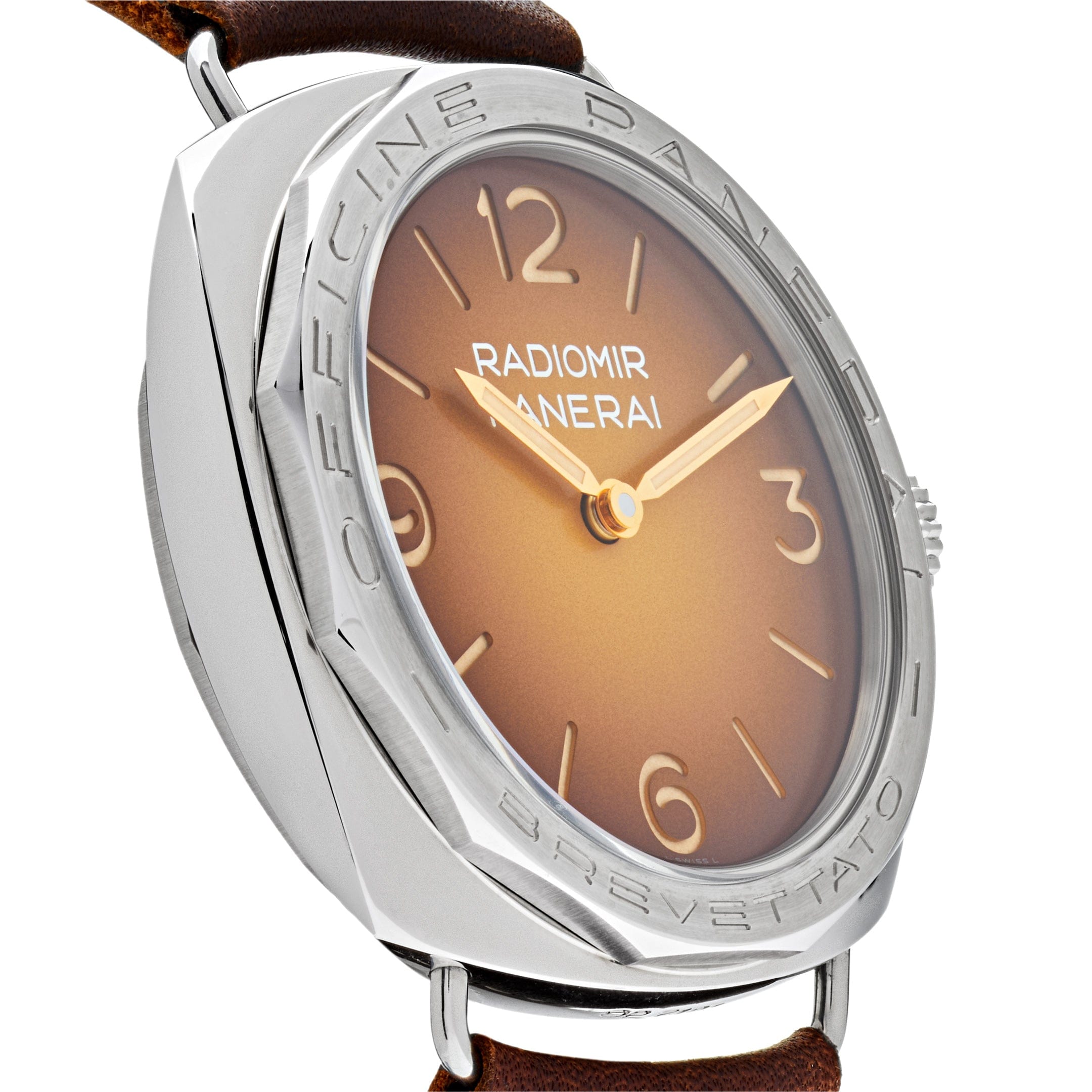 Panerai Radiomir 3 Days Acciaio Stainless Steel Brown Dial PAM00687 Wrist Aficionado