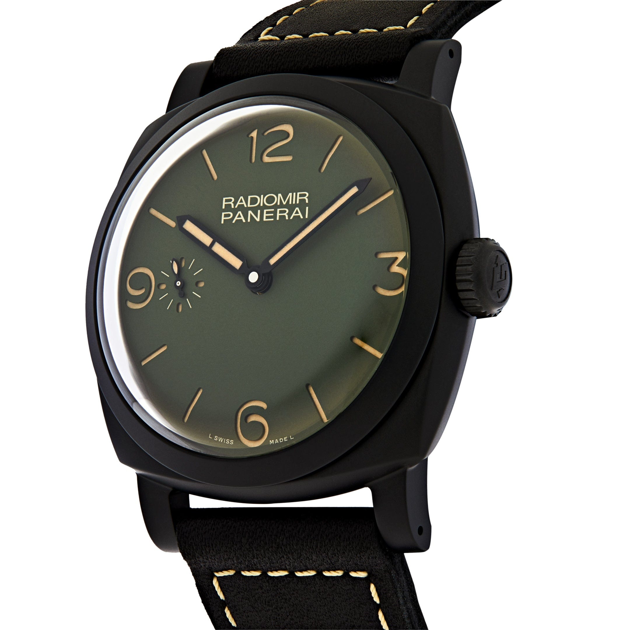 Panerai Radiomir Ceramic Green Dial 48mm PAM00997 wrist aficionado