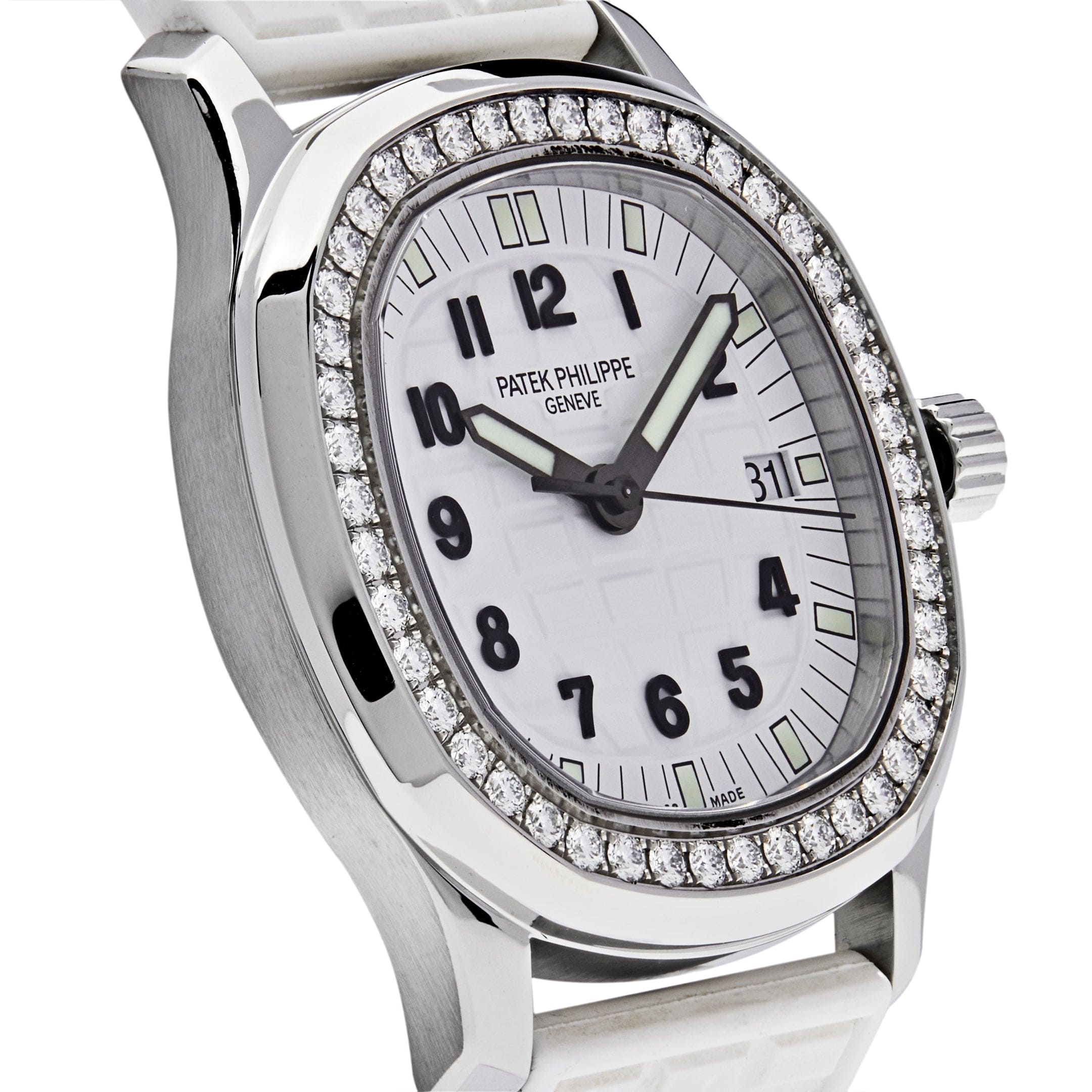 Luxury Watch Patek Philippe Aquanaut Quartz Steel White Dial 5067A-001 Wrist Aficionado