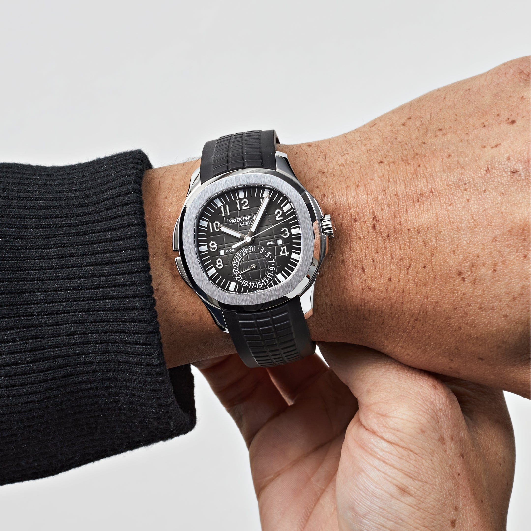 Patek Philippe Aquanaut 5164A-001 Travel Time Stainless Steel Black Dial (2015)