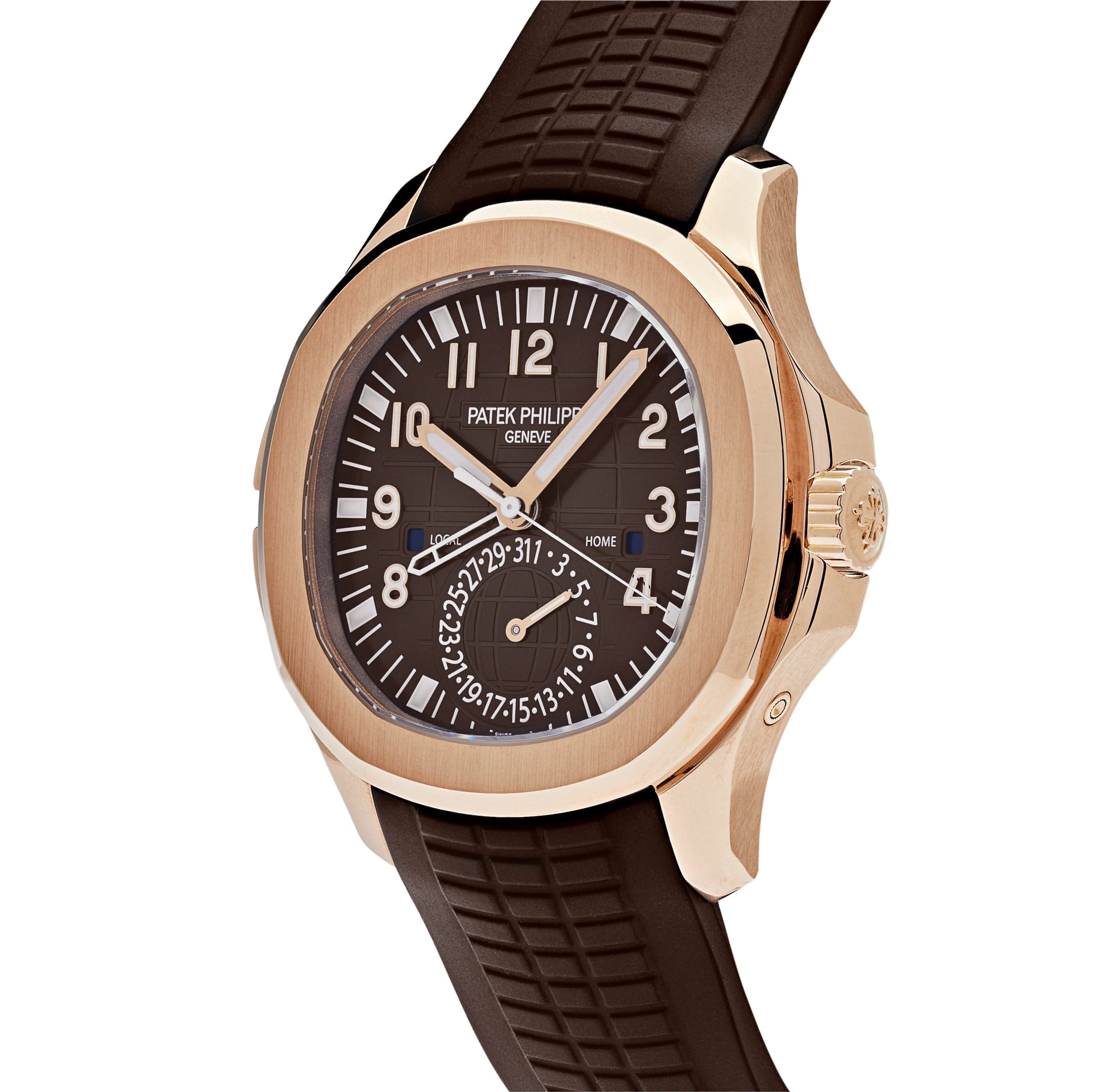 Patek Philippe Aquanaut 5164R-001 'Travel Time' Brown Dial Rose Gold (2021)
