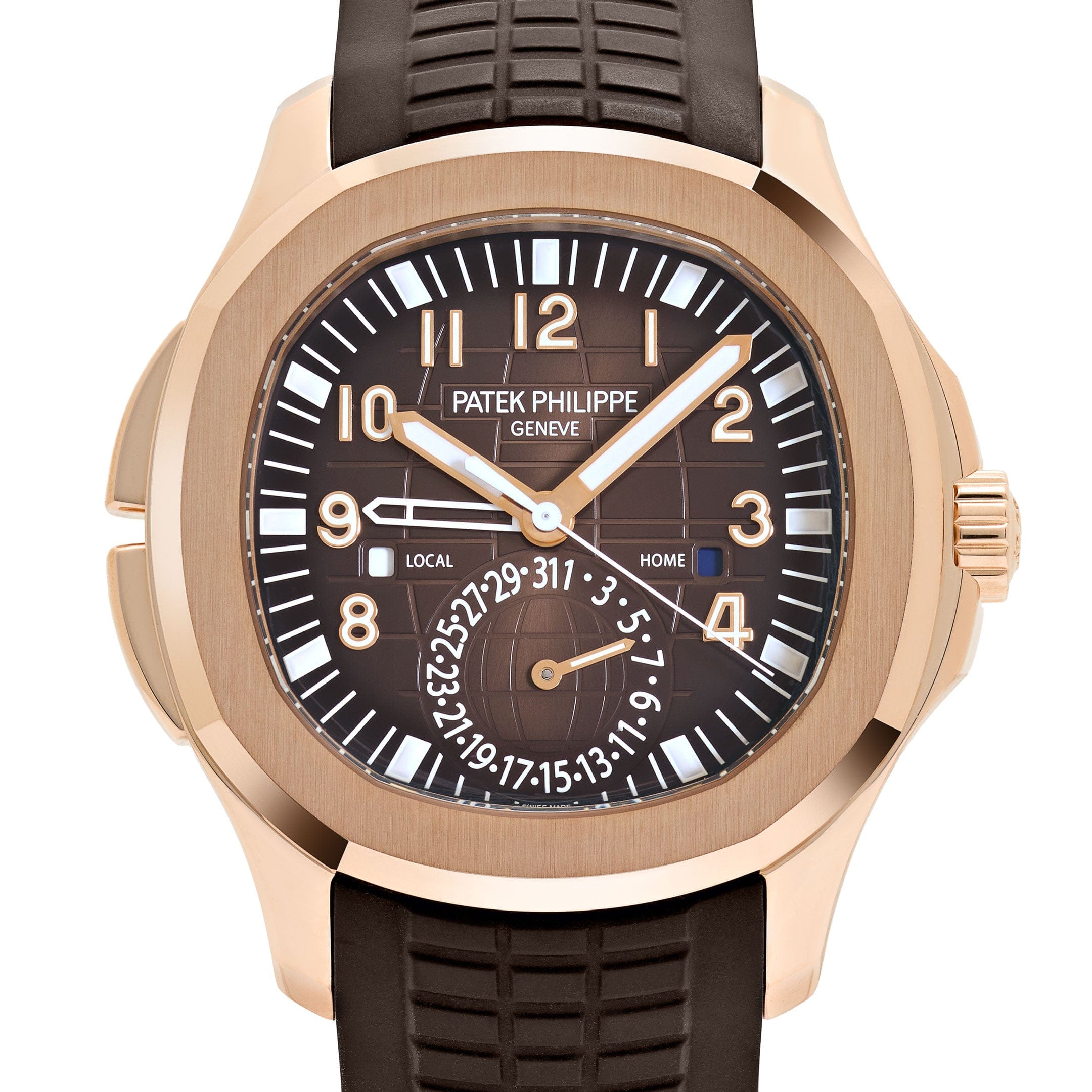 Patek Philippe Aquanaut 5164R-001 'Travel Time' Brown Dial Rose Gold (2022)