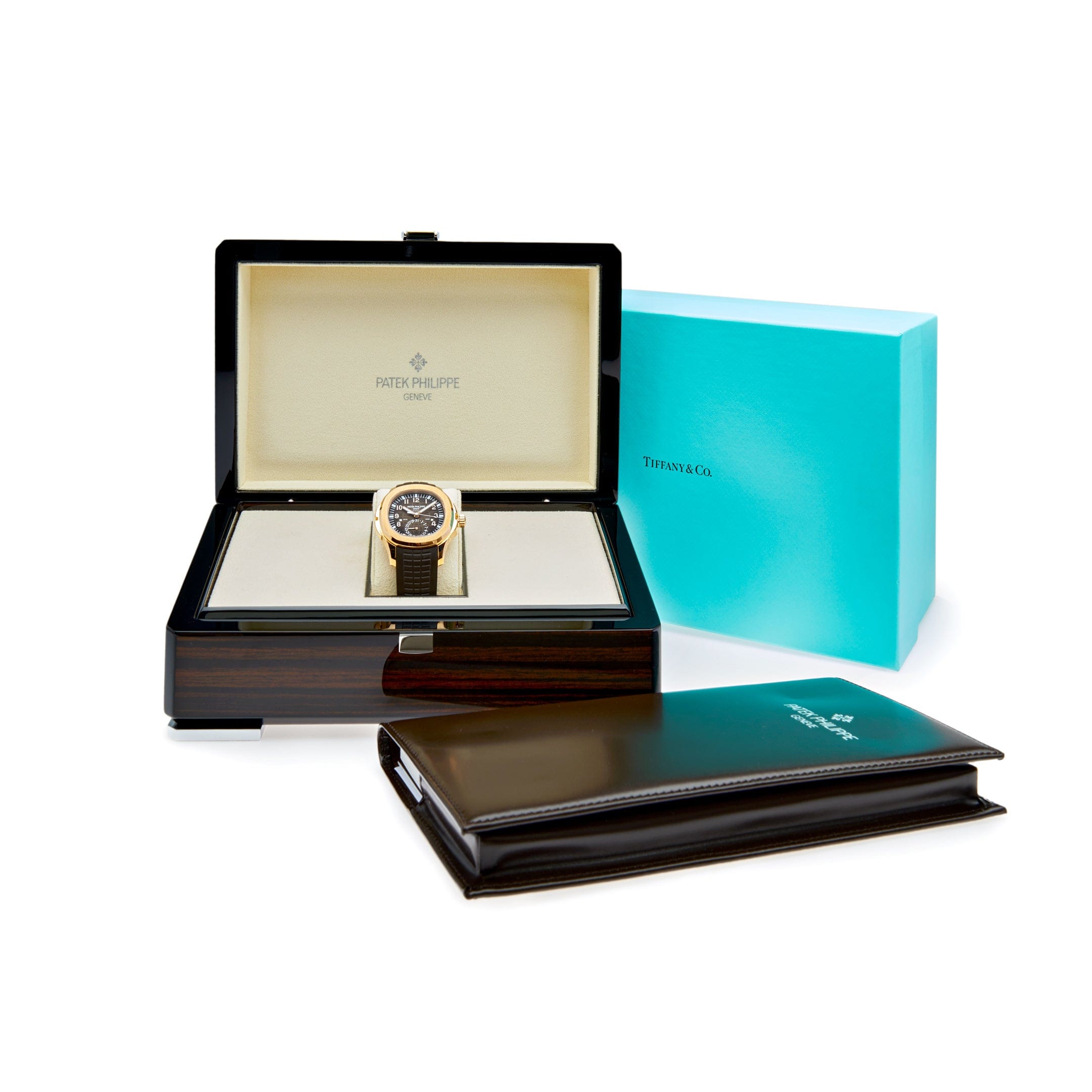 Luxury Watch Patek Philippe Aquanaut Travel Time Tiffany & Co. Edition 5164R-001 Wrist Aficionado