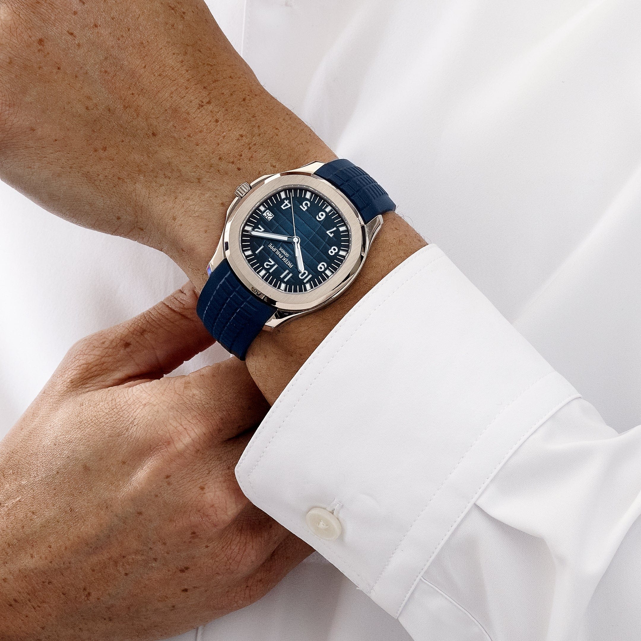 Patek Philippe Aquanaut 5168G-001 White Gold Blue Dial (2025)