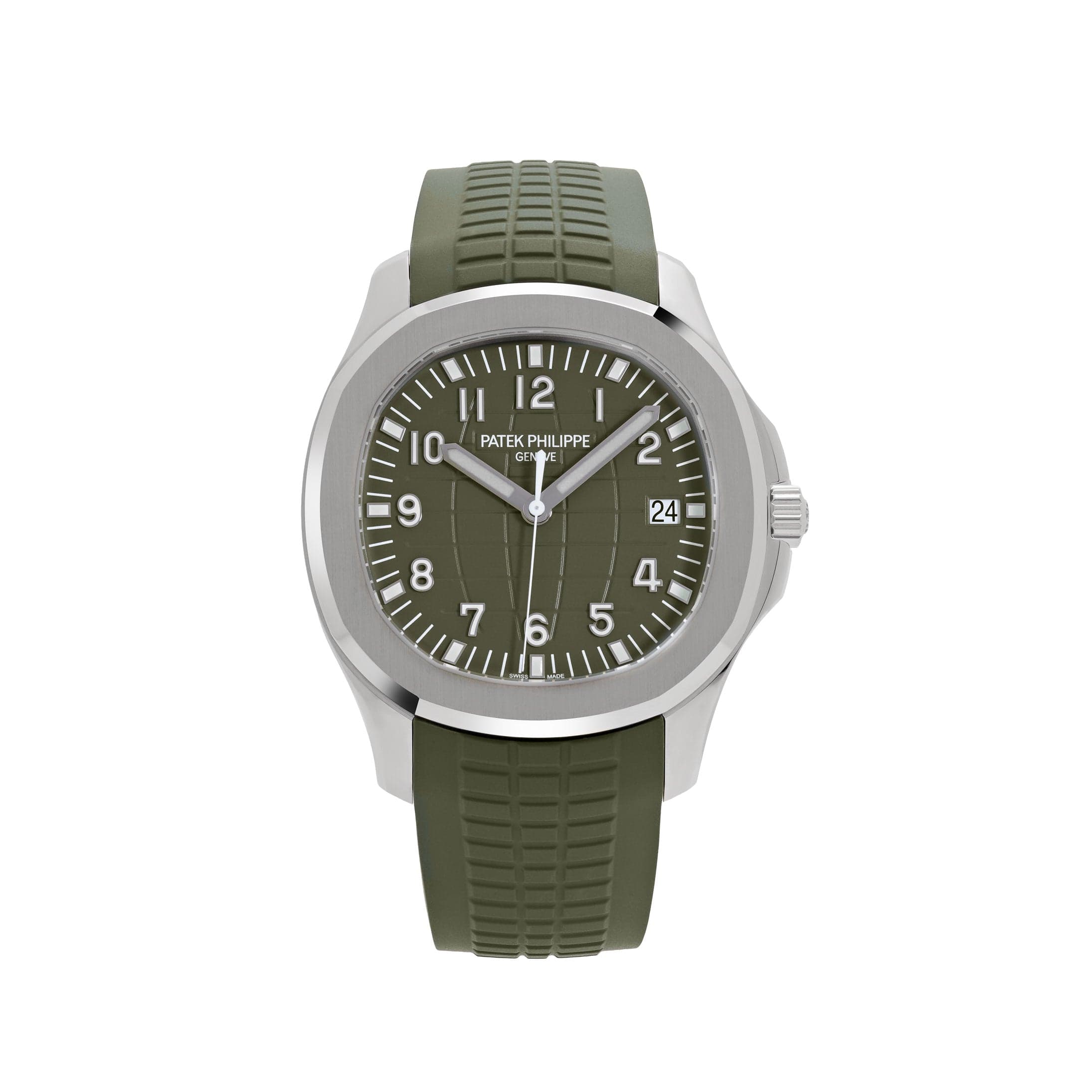 Patek Philippe Aquanaut 5168G-010 'Jumbo' White Gold Khaki Green (2023)