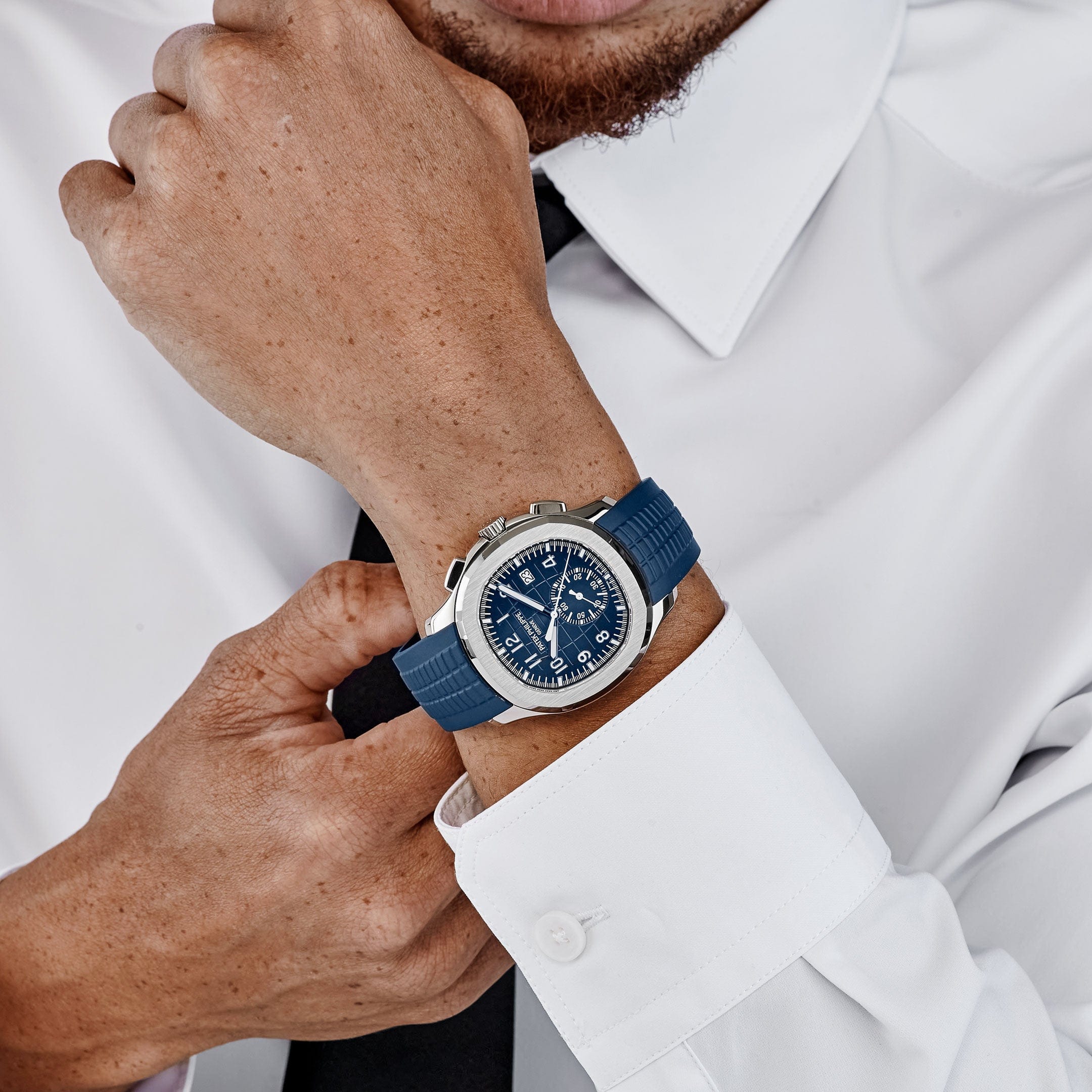 Patek Philippe Aquanaut 5968G-001 White Gold Blue Dial (2025)