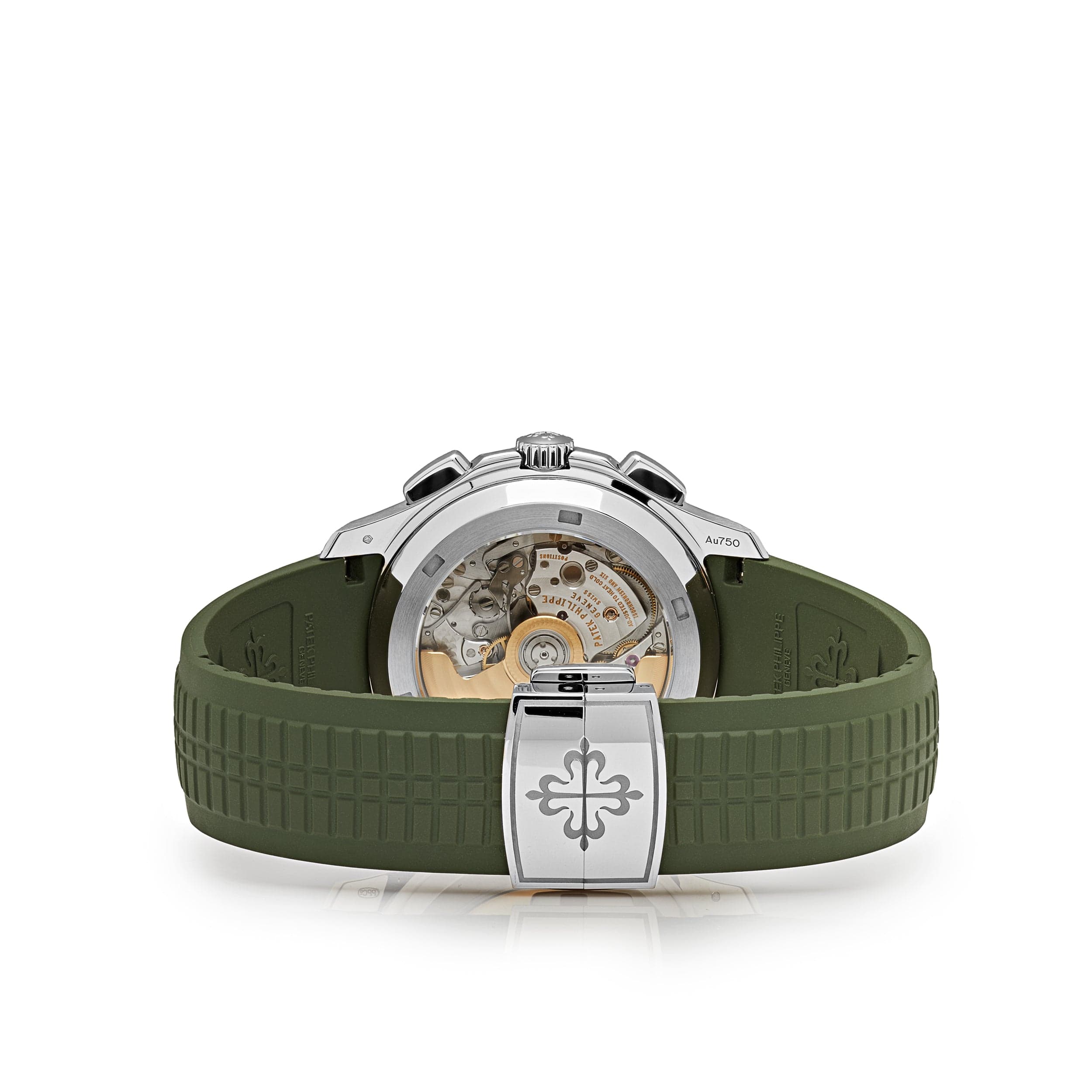 Patek Philippe Aquanaut 5968G-010 Chronograph White Gold Khaki Green Dial (2021)