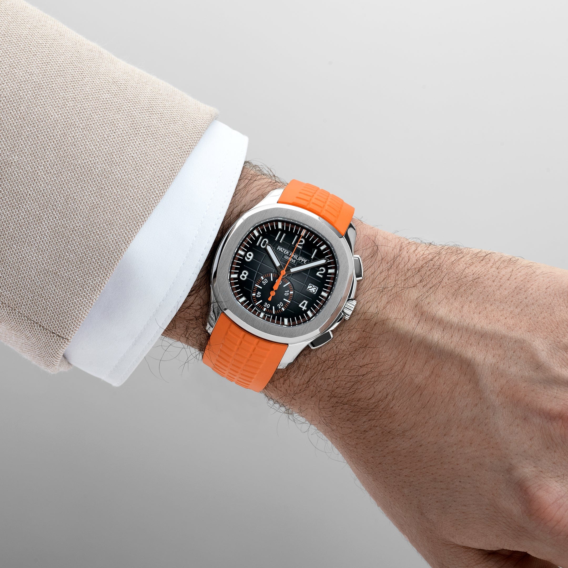 Patek Philippe Aquanaut Chronograph 5968A-001 Stainless Steel Black Dial