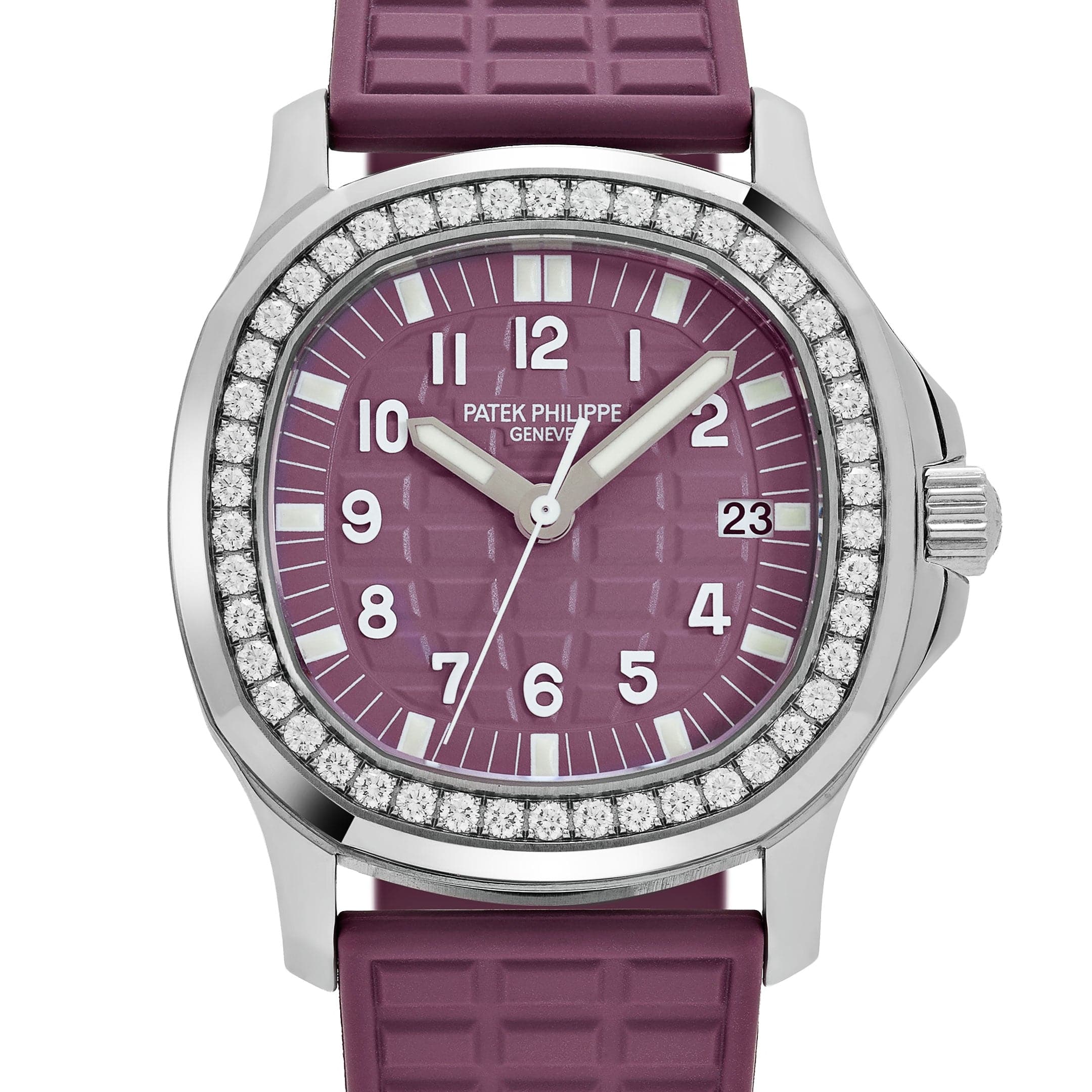 Patek Philippe Aquanaut Luce 5067A-016 'Ladies' Stainless Steel Pink Dial Diamond Bezel (2010)