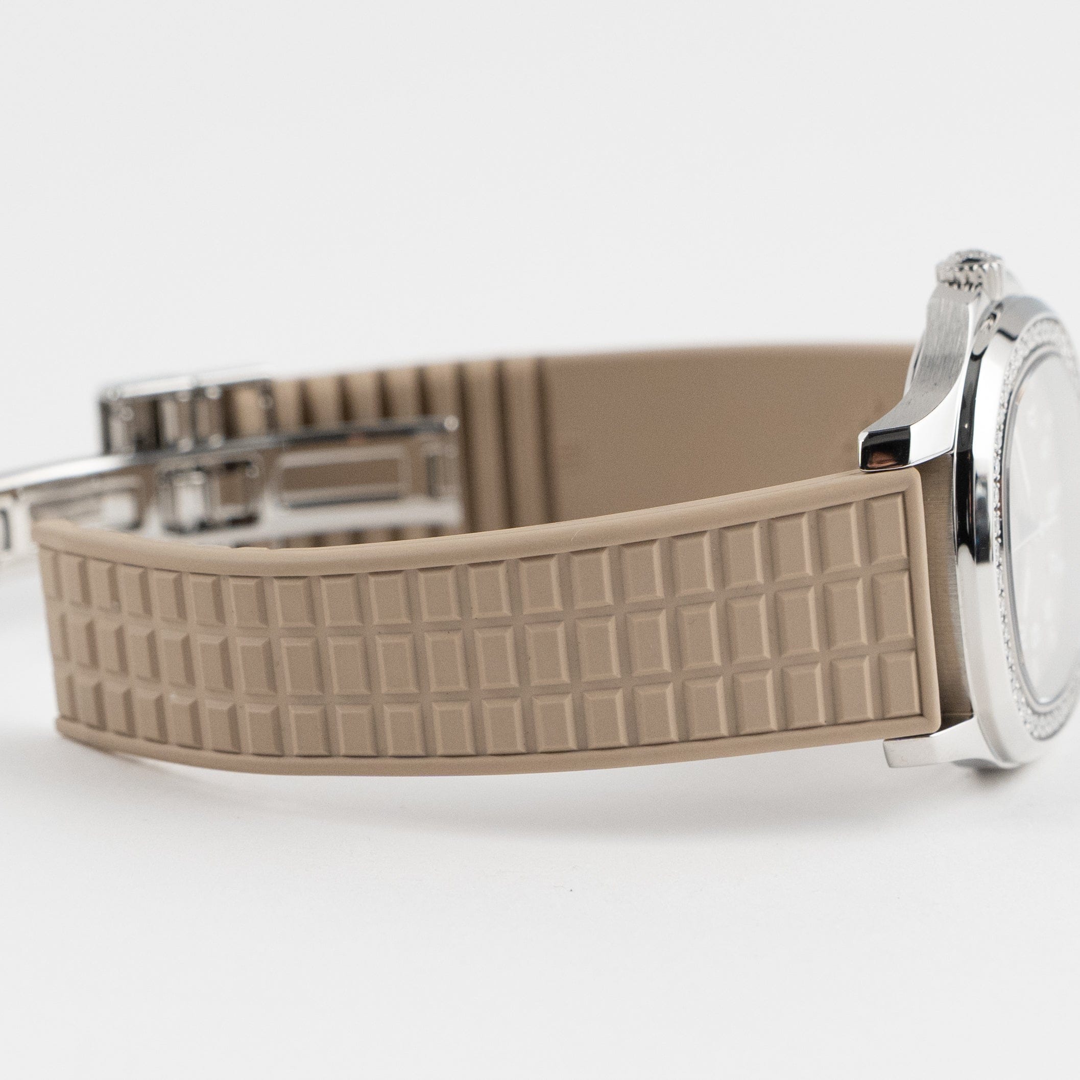 Patek Philippe Aquanaut Luce 5067A-020 'Ladies' Stainless Steel Beige Dial Diamond Bezel (2008)