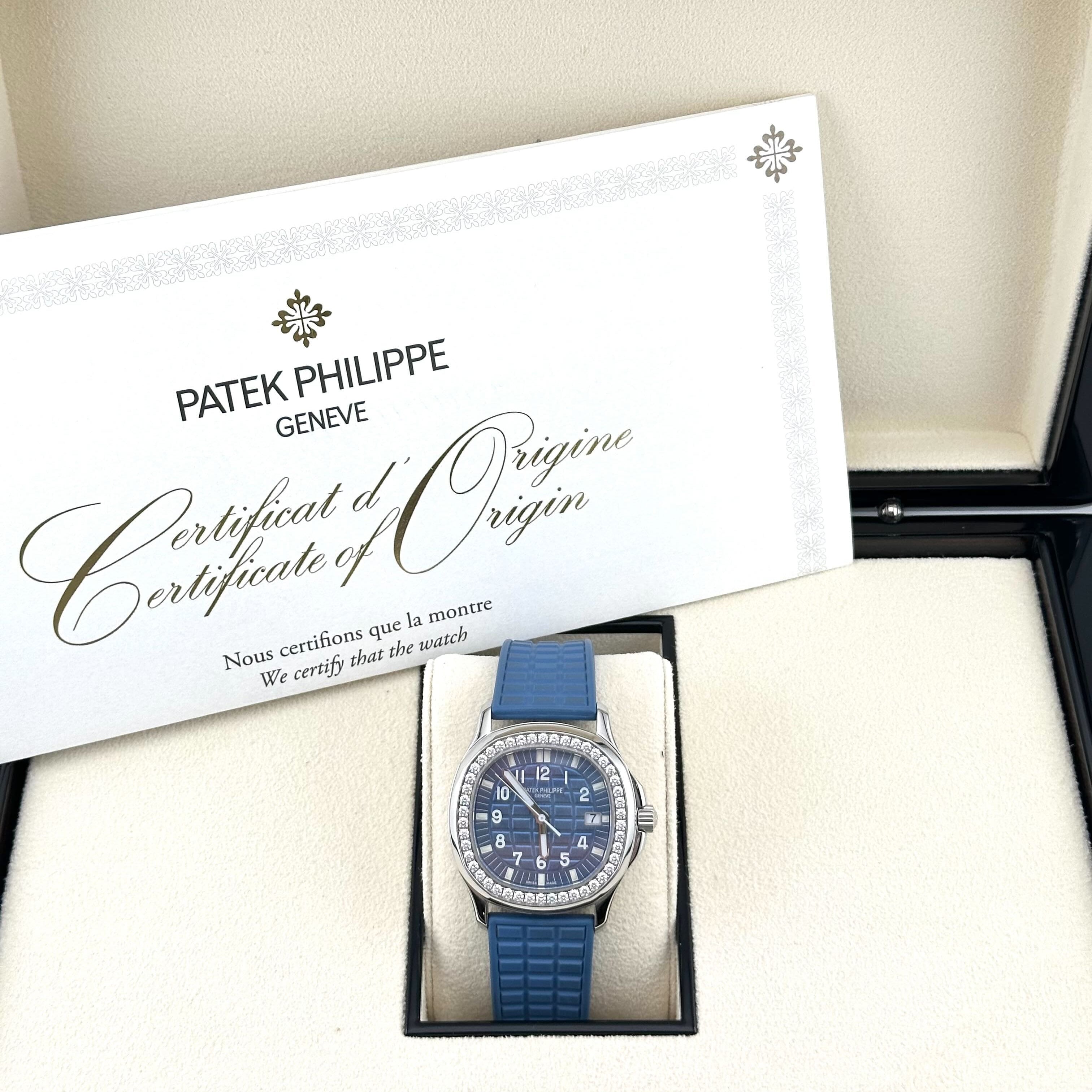 Luxury Watch Patek Philippe Aquanaut Luce Blue Ladies' 5067A-022 Wrist Aficionado