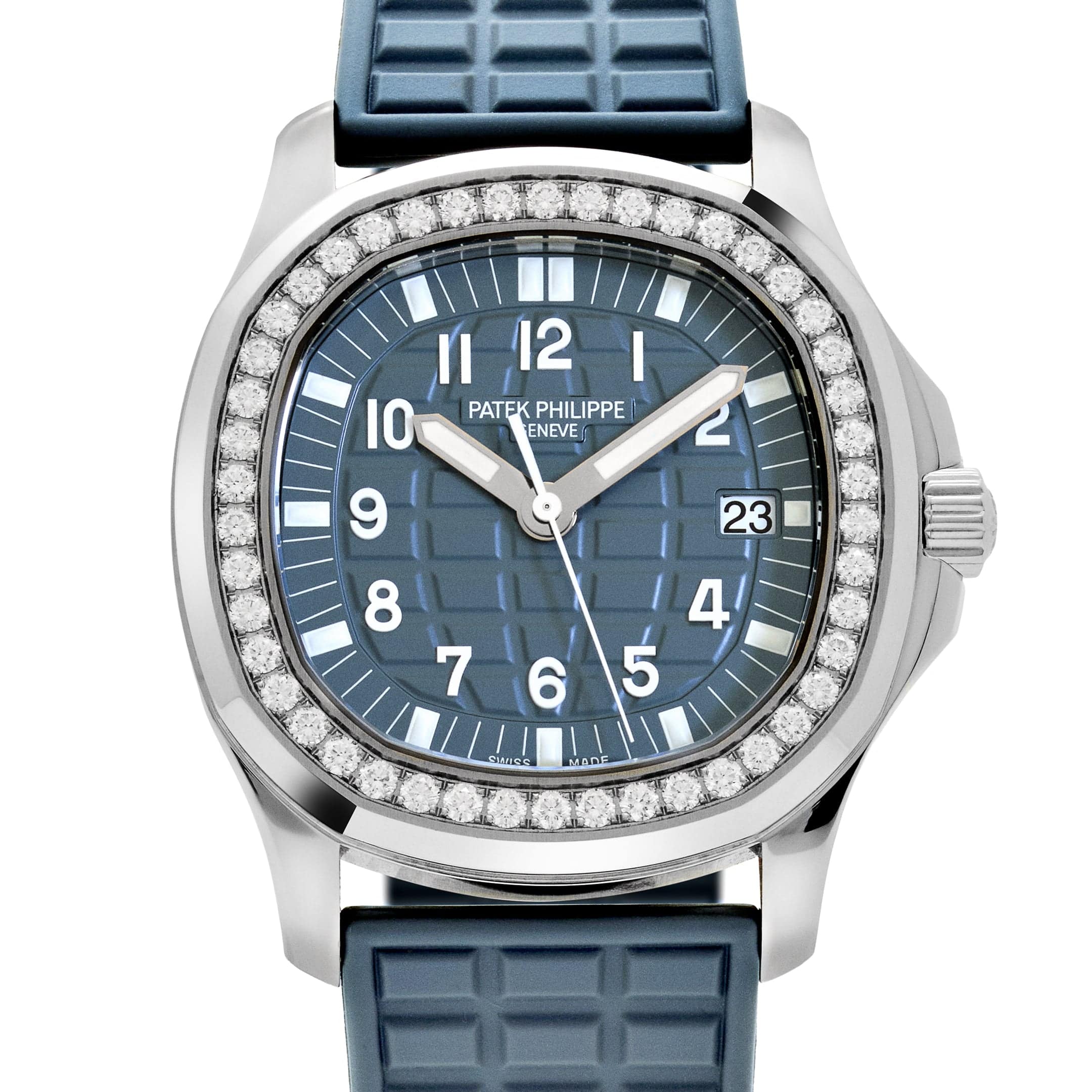 Patek Philippe Aquanaut Luce 5067A-025 'Ladies' Stainless Steel Blue Dial Diamond Bezel (2019)