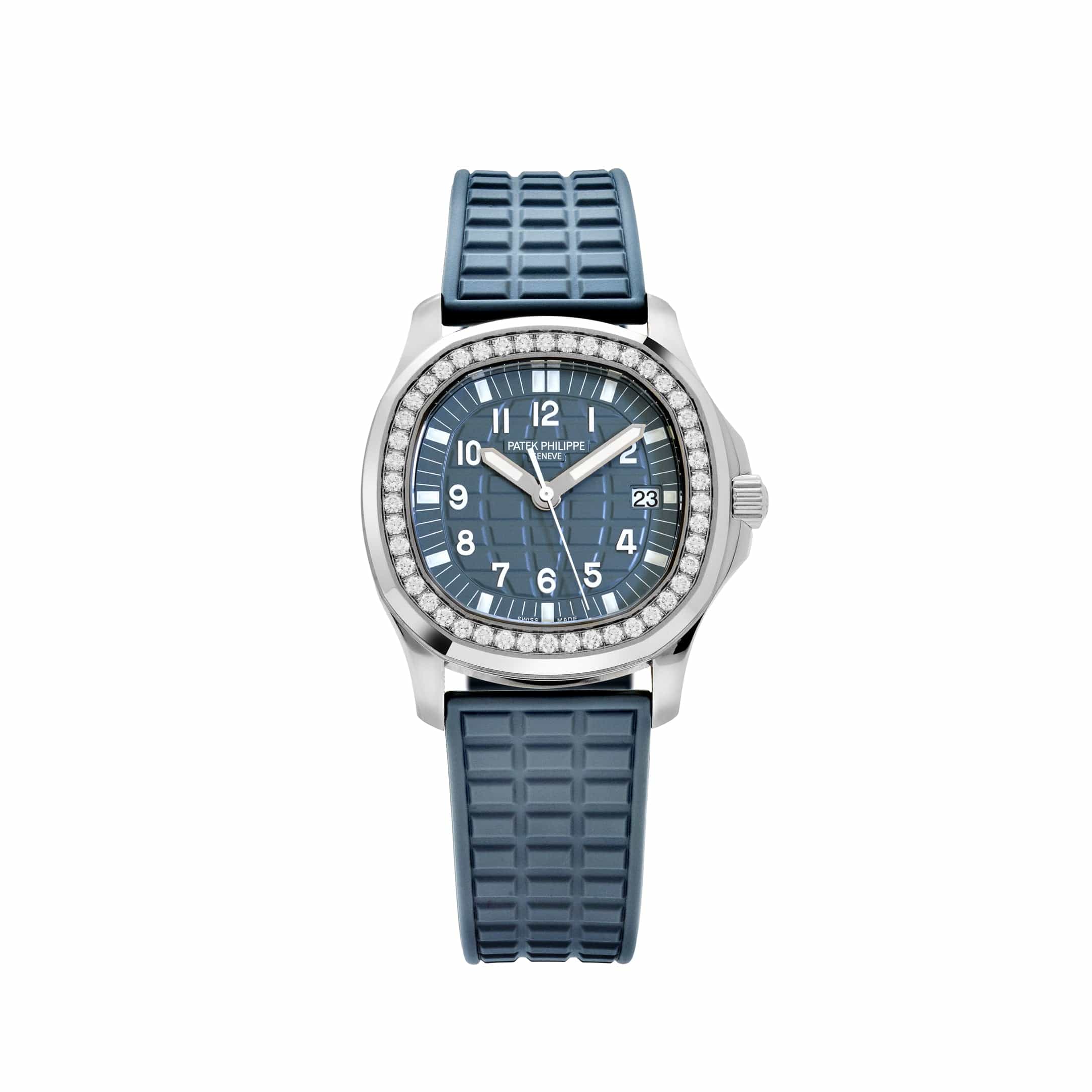 Patek Philippe Aquanaut Luce 5067A-025 'Ladies' Stainless Steel Blue Dial Diamond Bezel (2019)