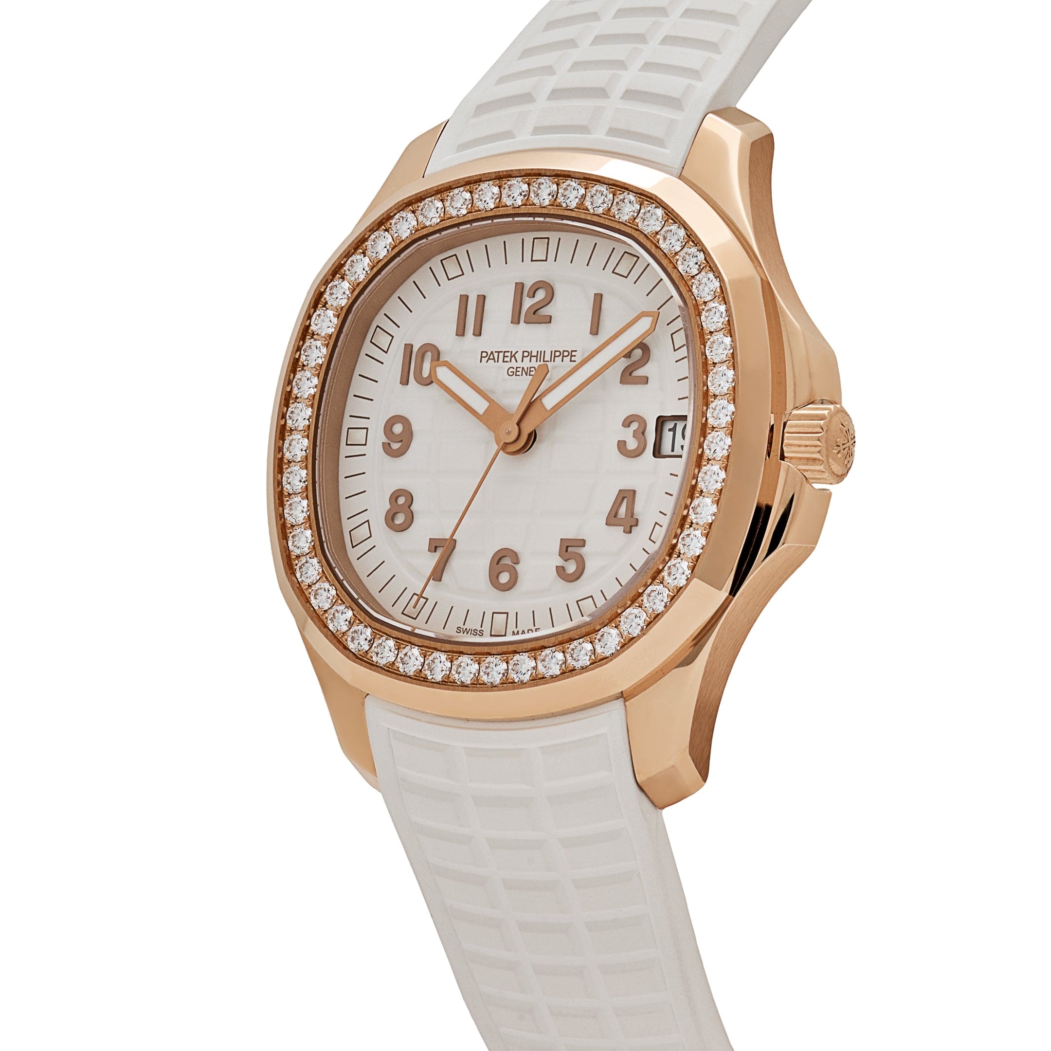 Patek Philippe Aquanaut Luce 5268/200R-001 Rose Gold Diamond Bezel White Dial (2022)