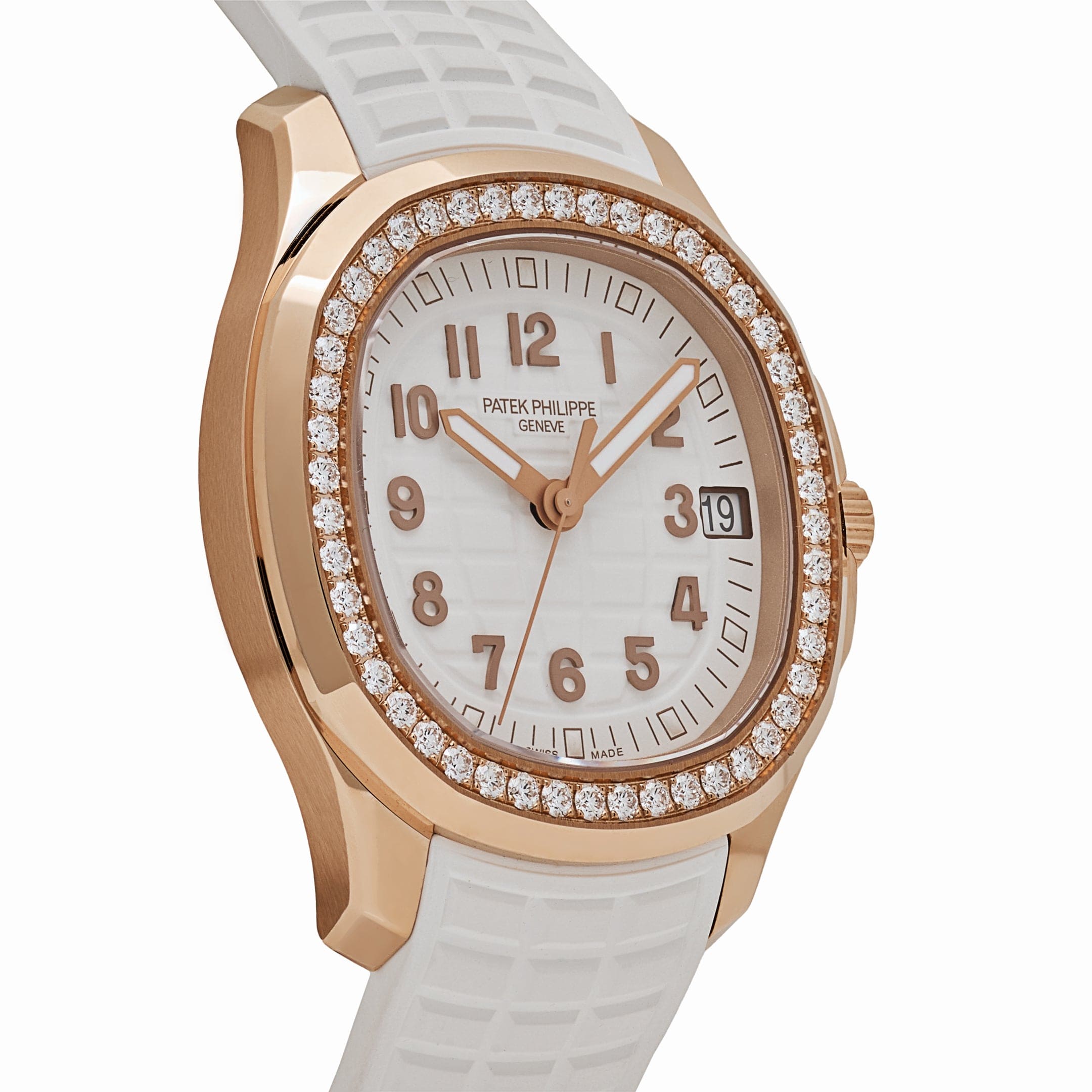 Patek Philippe Aquanaut Luce 5268/200R-001 Rose Gold Diamond Bezel White Dial (2022)