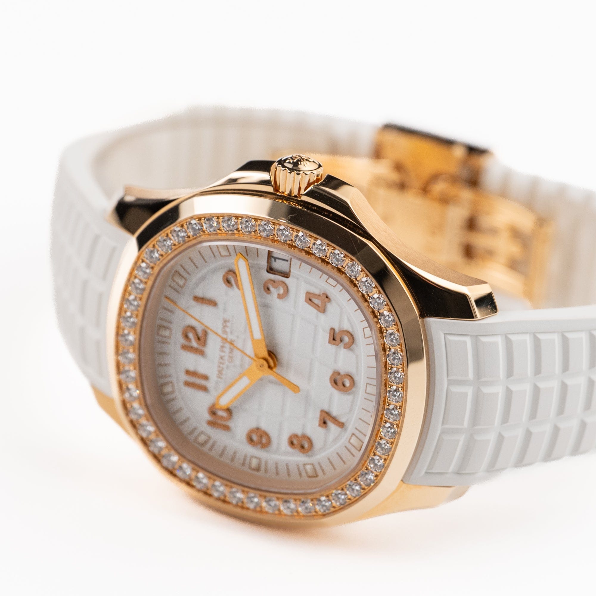 Patek Philippe Aquanaut Luce 5268/200R-001 Rose Gold White Dial Diamond Bezel (2022)