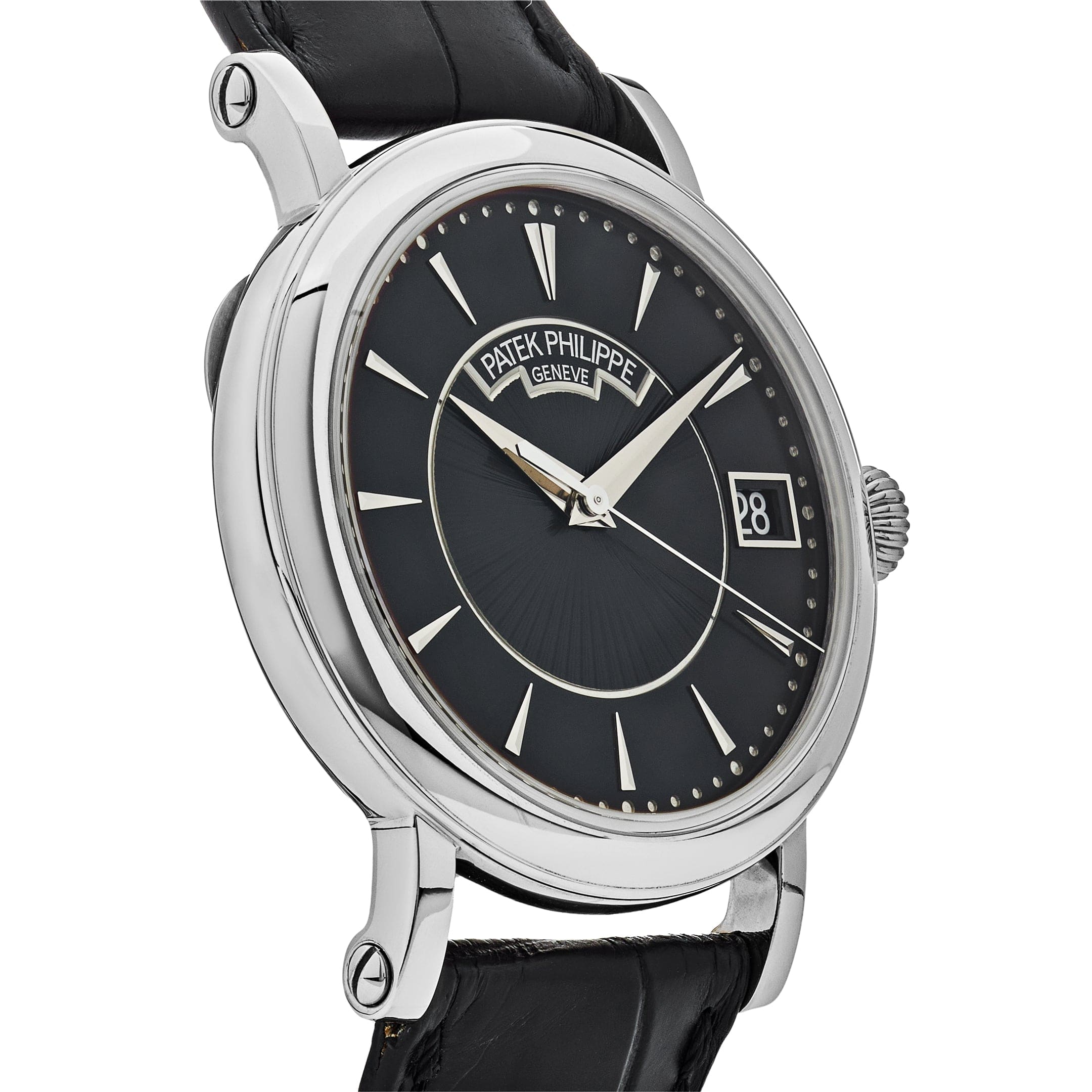 Patek Philippe Calatrava White Gold Black Dial 5153G-001 Wrist Aficionado