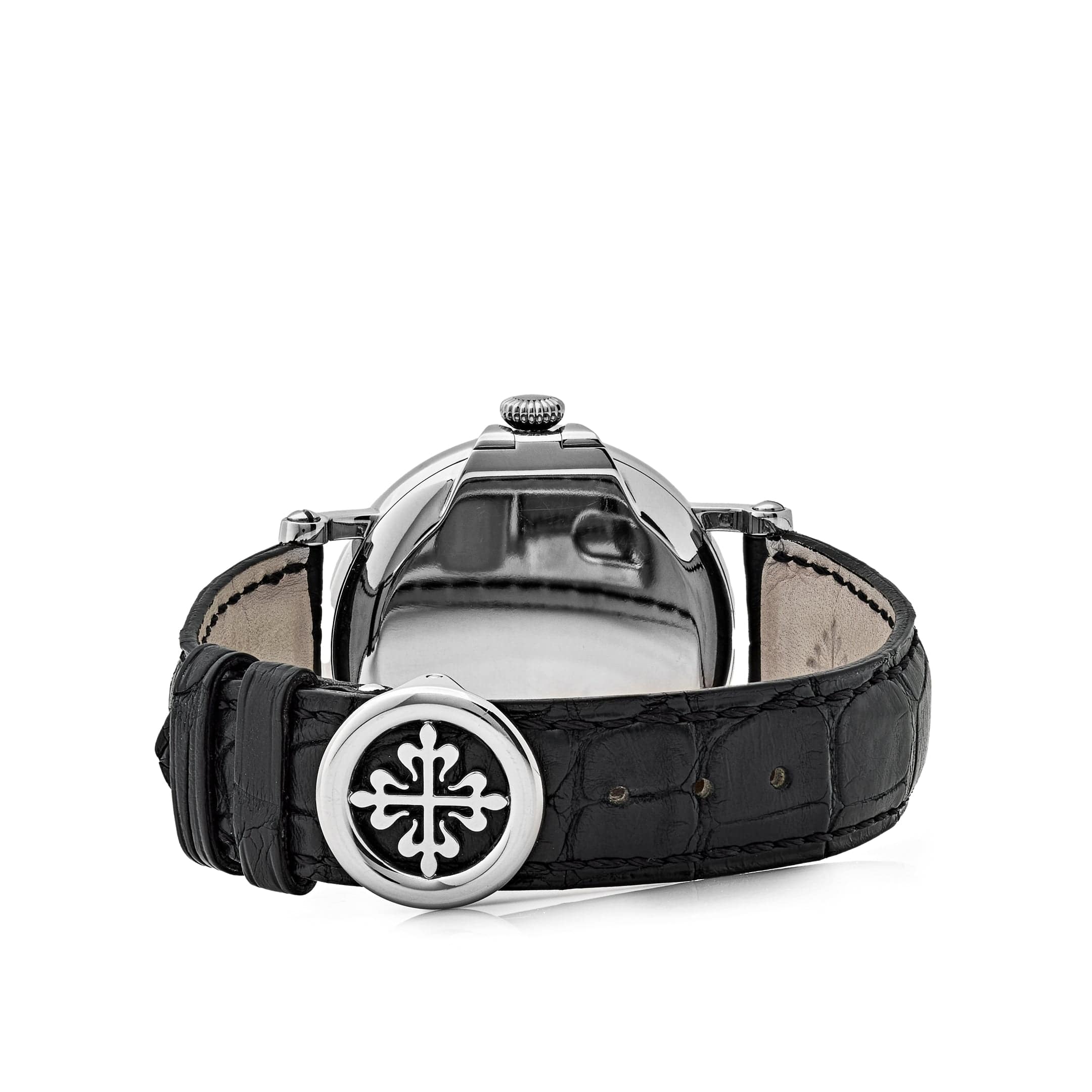 Patek Philippe Calatrava White Gold Black Dial 5153G-001 Wrist Aficionado