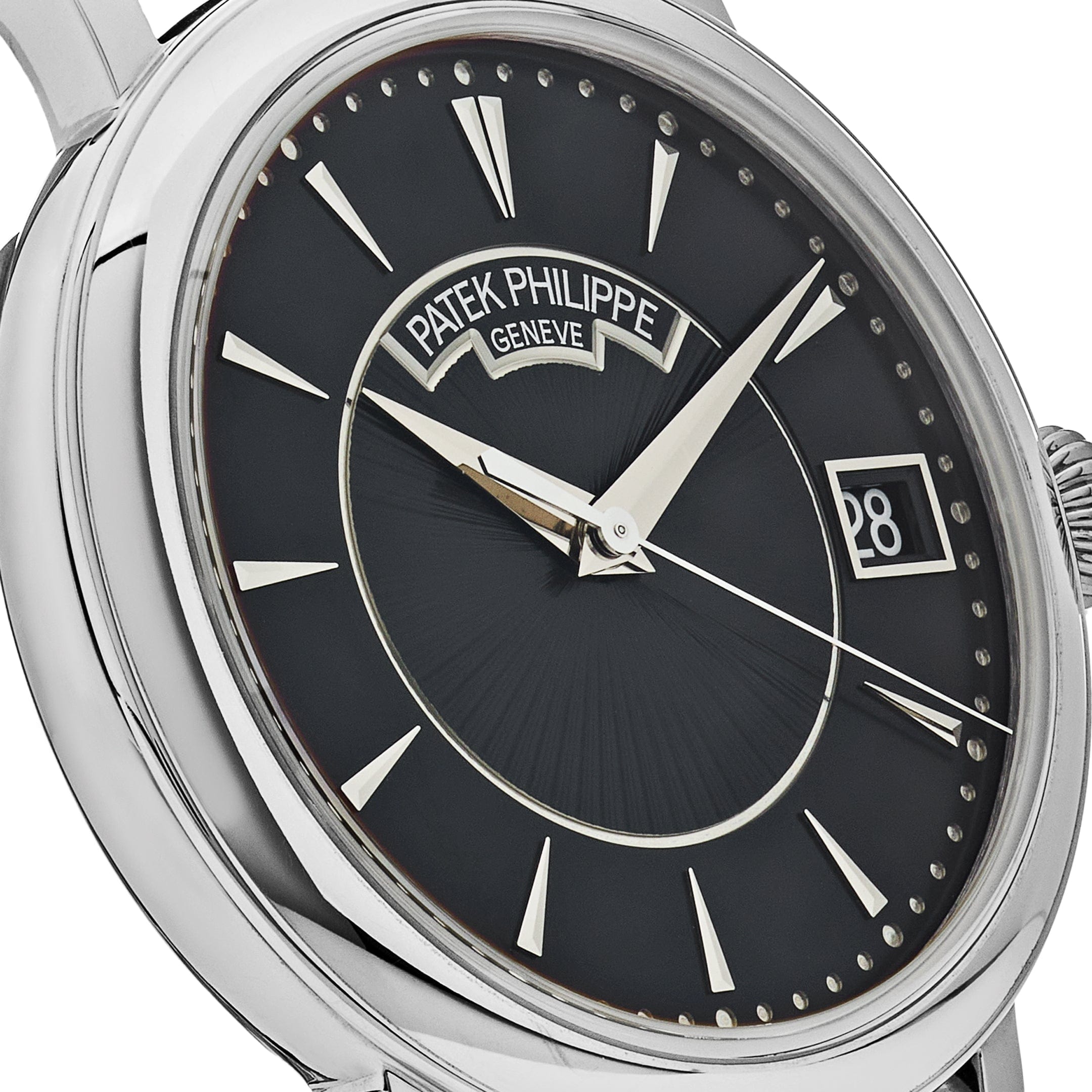 Patek Philippe Calatrava White Gold Black Dial 5153G-001 Wrist Aficionado