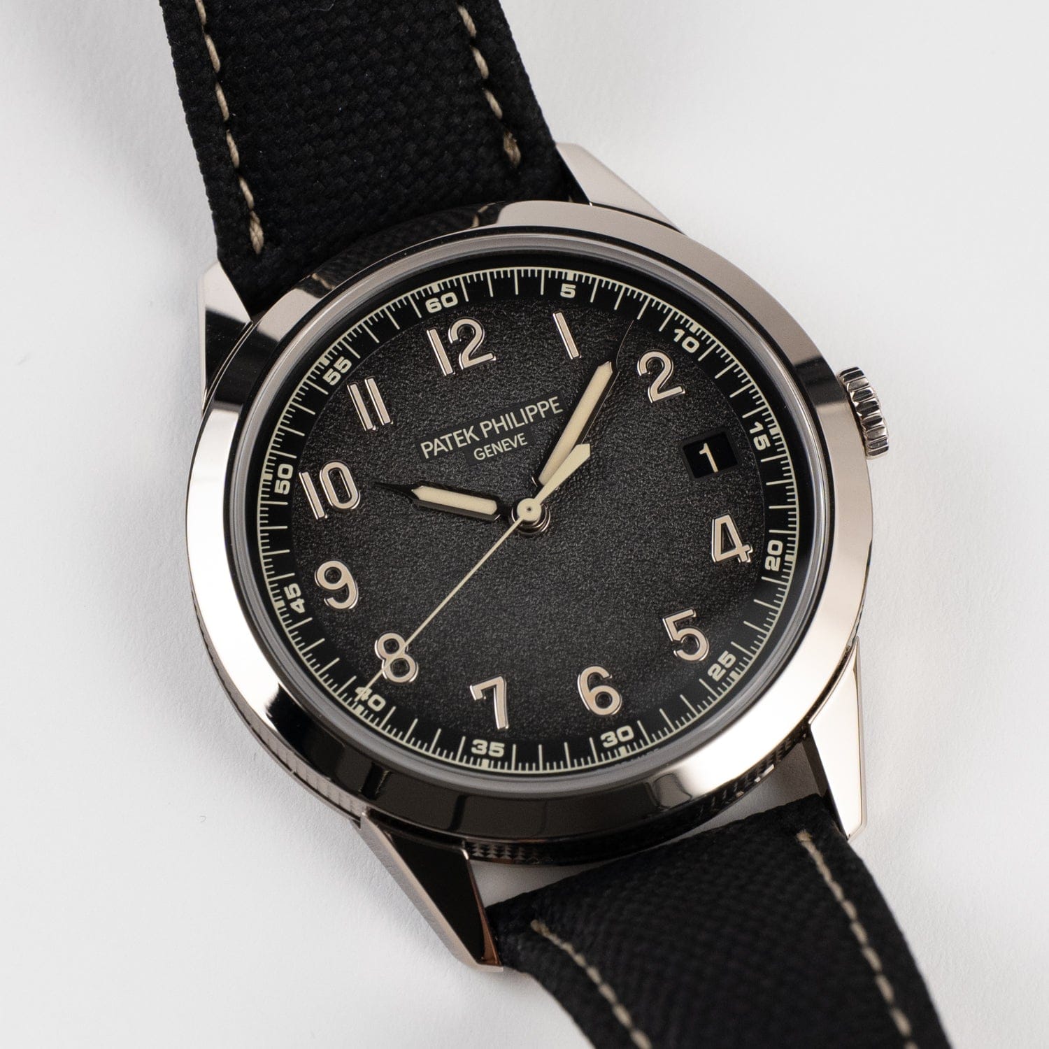 Patek Philippe Calatrava 5226G-001 White Gold Charcoal Dial Date (2024)