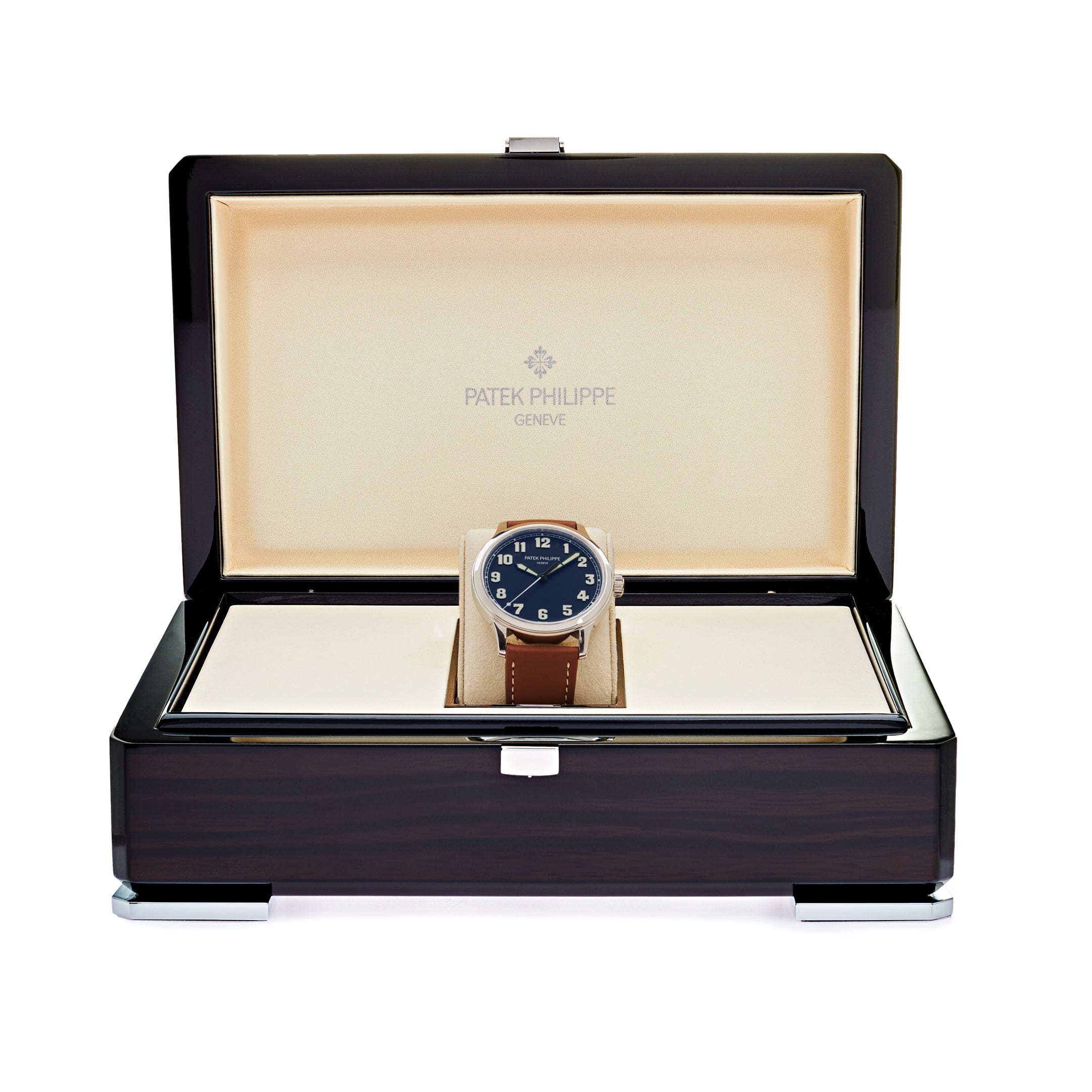 Luxury Watch Patek Philippe Limited Edition "New York" Calatrava Pilot Steel Blue Dial 5522A-001 Wrist Aficionado
