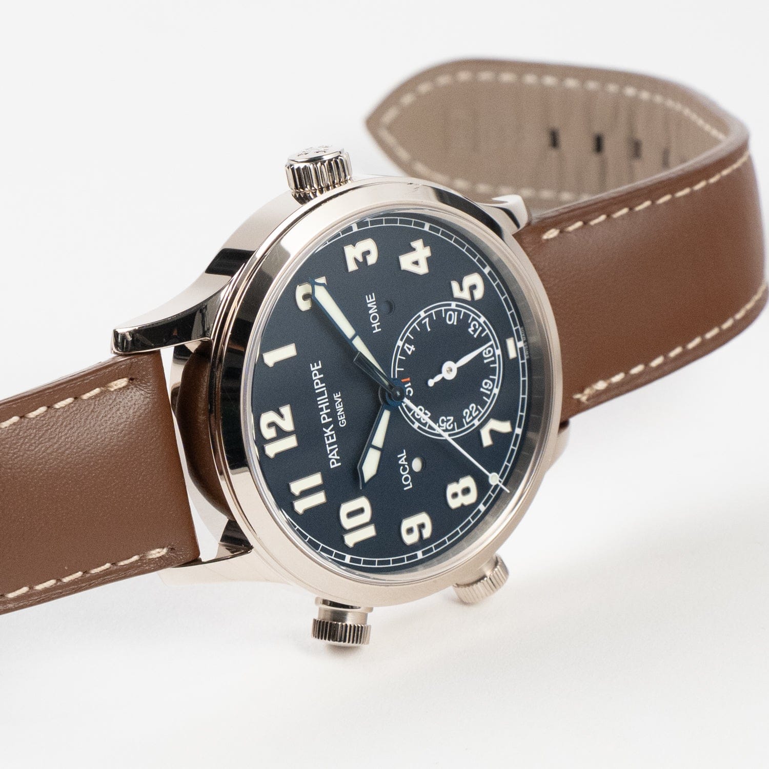 Patek Philippe Calatrava 5524G-001 'Pilot' Travel Time White Gold Blue Dial (2024)