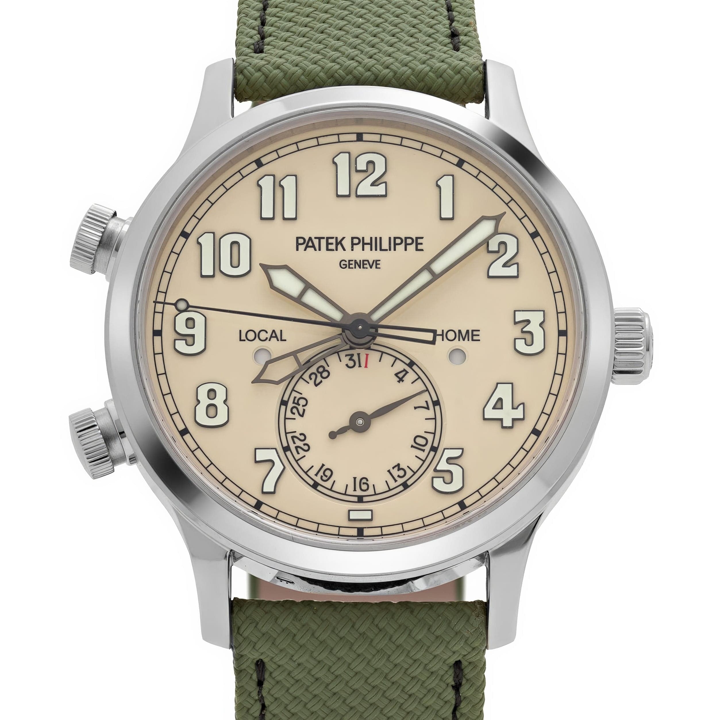 Patek Philippe Calatrava 5524G-010 'Pilot' Travel Time White Gold Ivory Dial (2025)