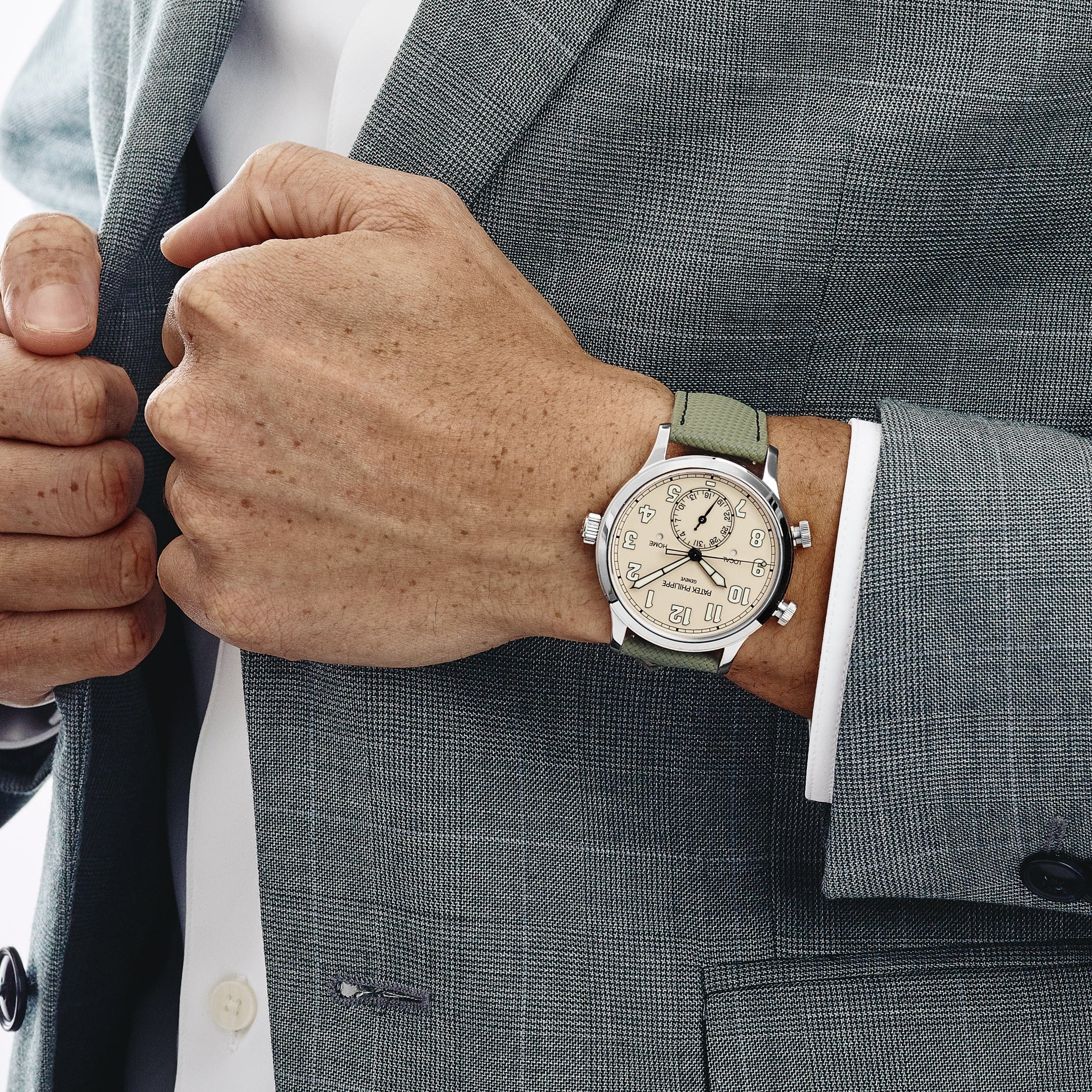 Patek Philippe Calatrava 5524G-010 'Pilot' Travel Time White Gold Ivory Dial (2025)