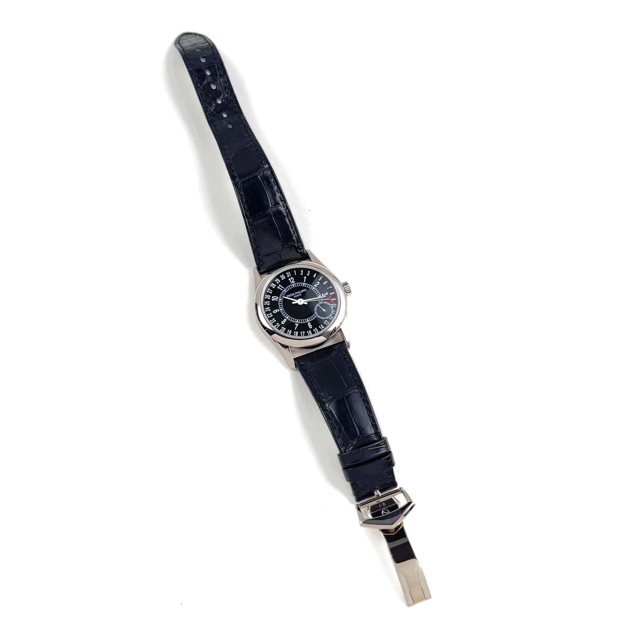 Patek Philippe Calatrava 6000G-001 White Gold Black Dial (2007)