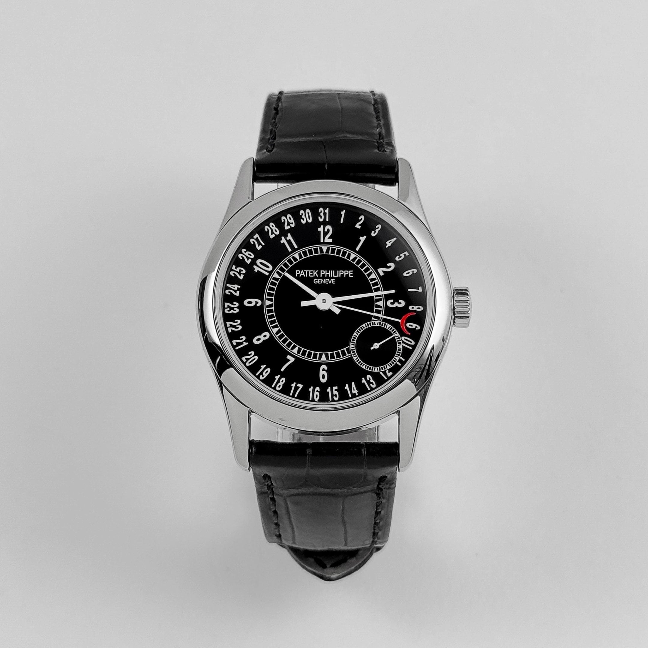Patek Philippe Calatrava 6000G-001 White Gold Black Dial (2007)