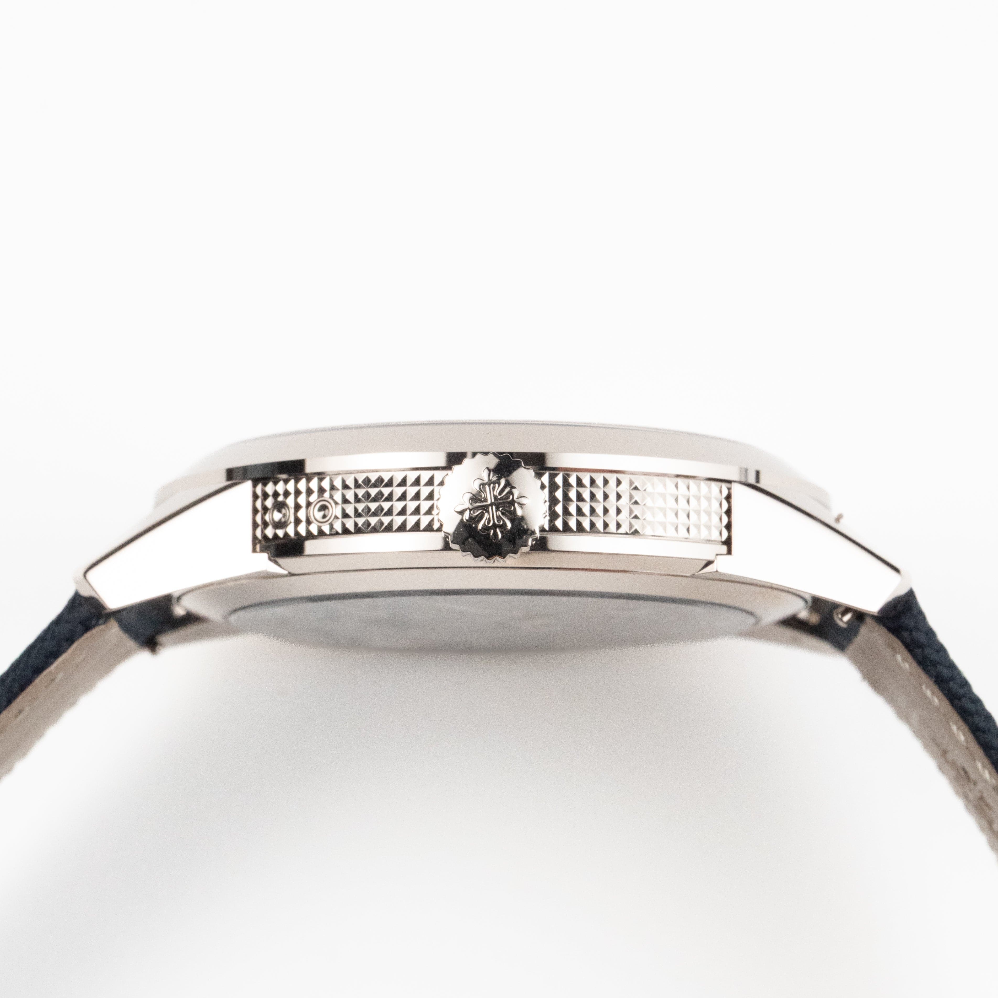 Patek Philippe Calatrava 8-Day 5328G-001 White Gold Blue Dial (2025)