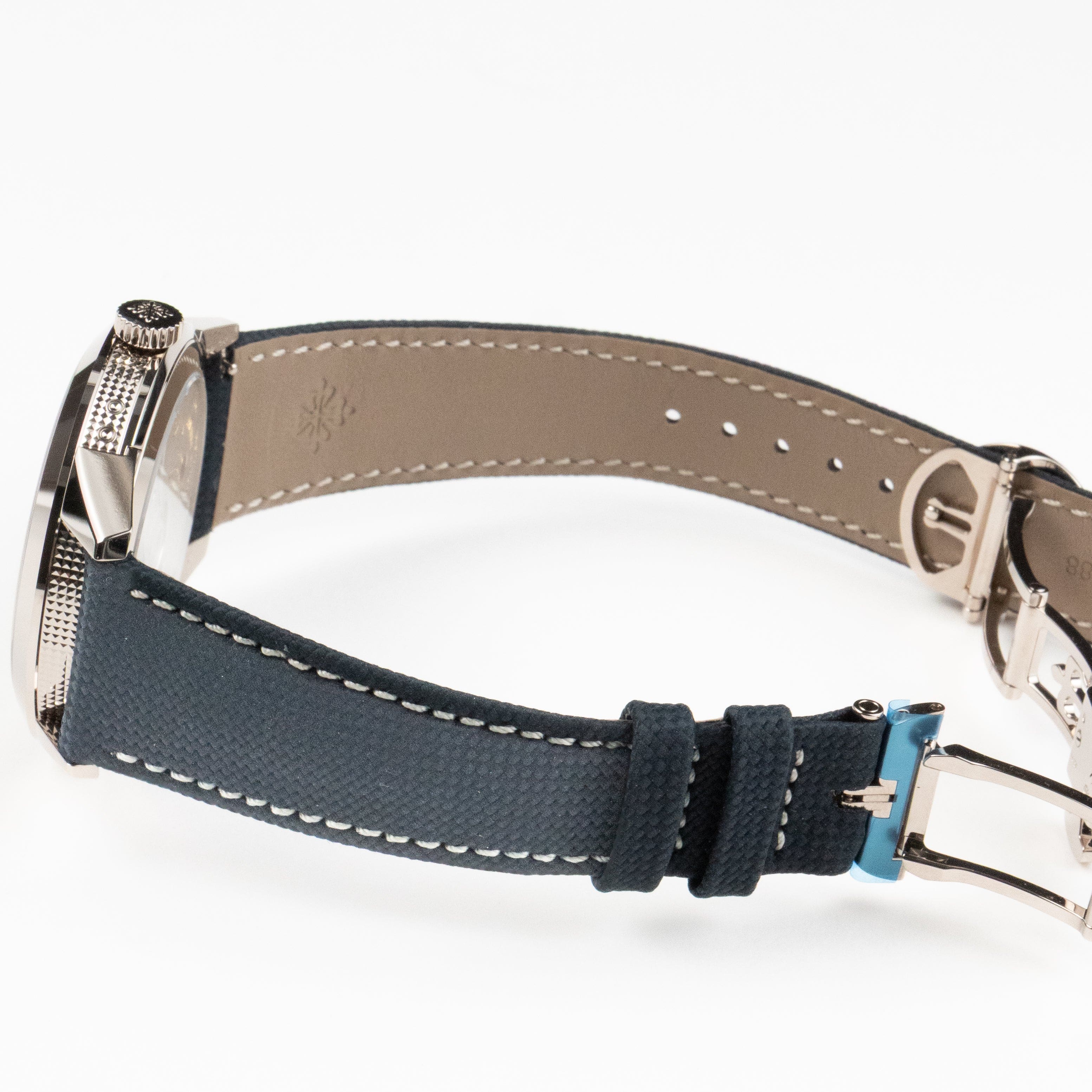 Patek Philippe Calatrava 8-Day 5328G-001 White Gold Blue Dial (2025)